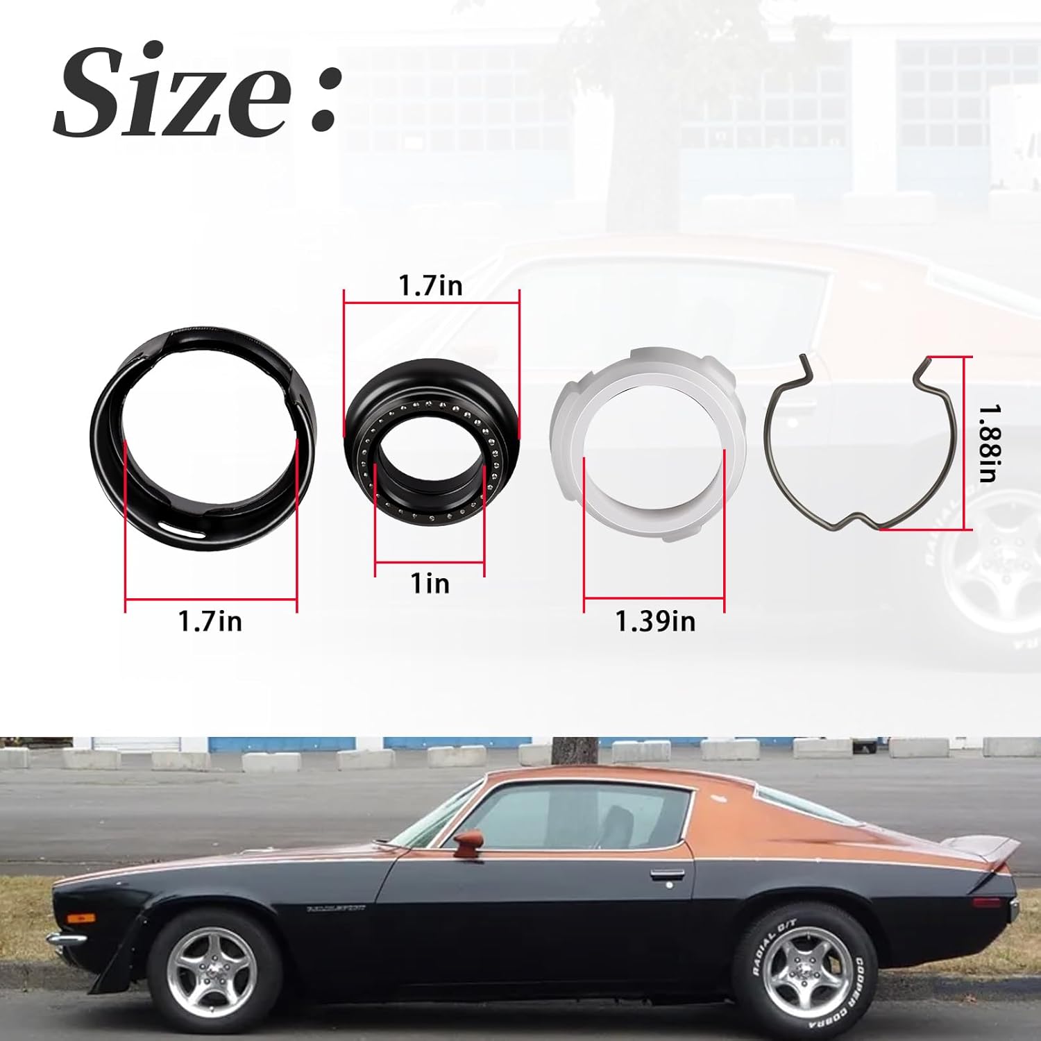 124455 Steering Column Lower Bearing Kit Compatible with GM Pontiac Chevrolet Camaro Pontiac Firebird 1970 and beyond - Image 3