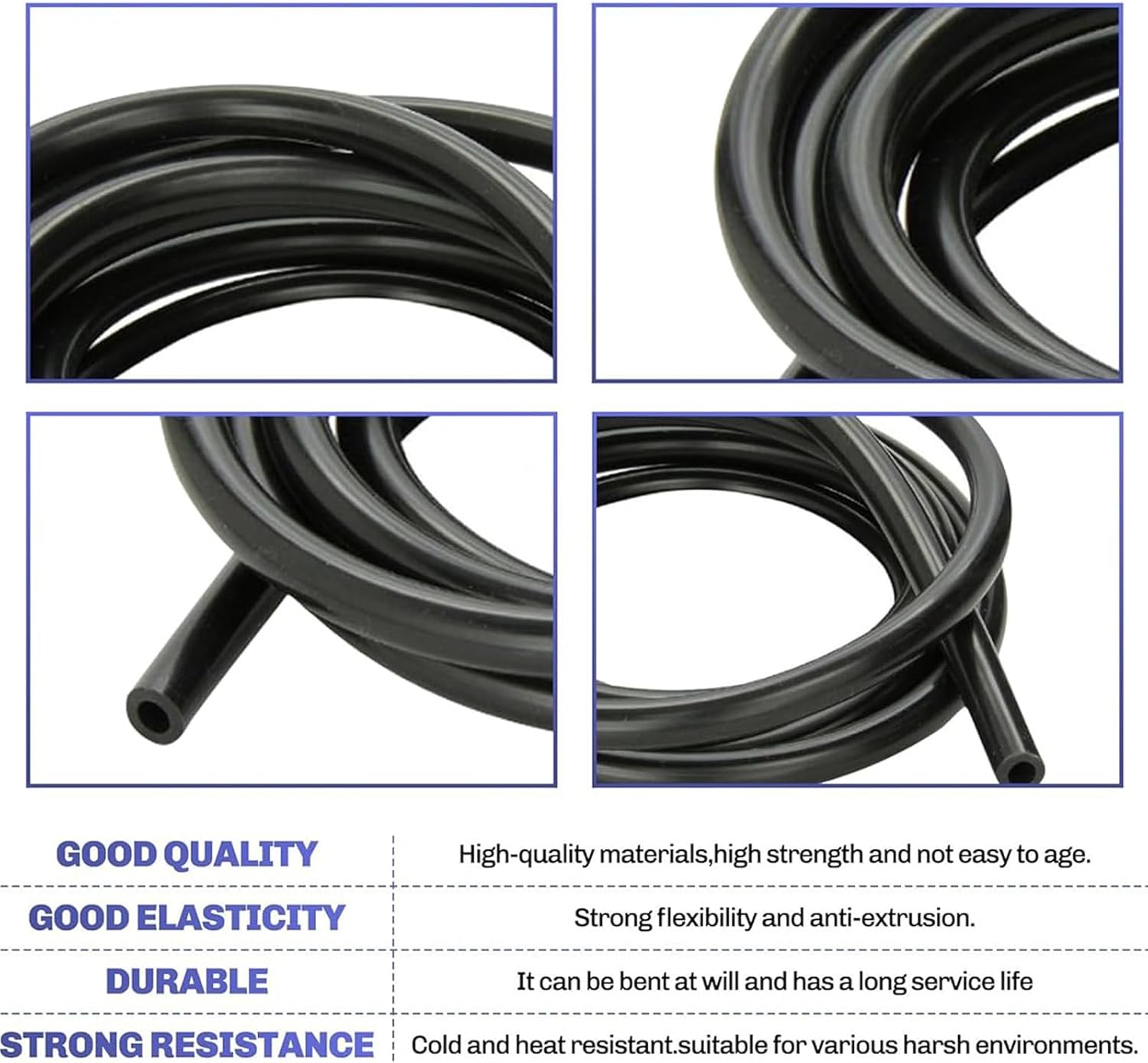 Vacuum Line Kit, 6PCS 5Ft Vacuum Hose Automotive With 64PCS Vacuum Line Connectors for Variety Car Piping System Automotive Replacement Vacuum Hoses - Image 5