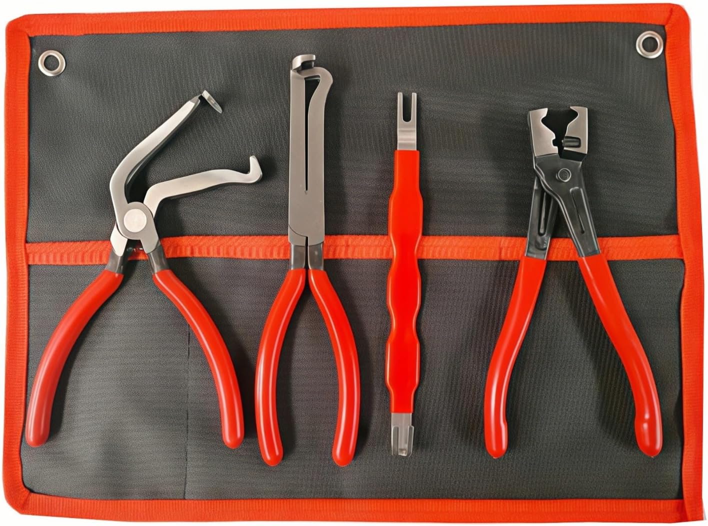 4-in-1 Automotive Clip Pliers Set, Electrical Disconnect & Connector Removal Tool Kit with Straight & 60° Angle Pliers, Separator & Hose Clamp Plier for Car Truck SUV Repair, Mechanics & DIY - Image 6