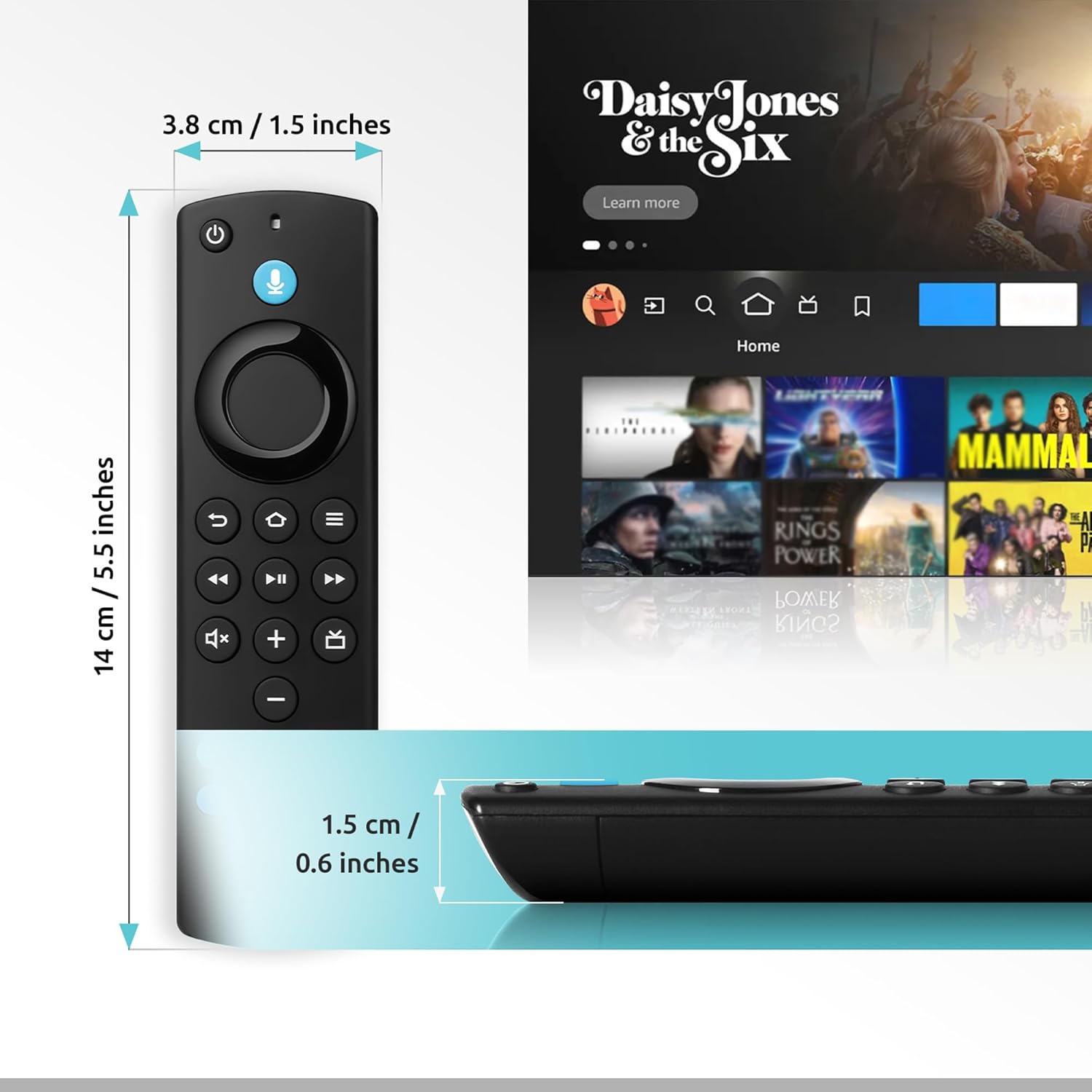 Replacement Firestick Remote Control Compatible with Fire-Smart TV Series Stick, Stick 4K/4K Max/HD/Lite, 3rd Gen Smart TV & Cube(2nd Gen/1st Gen/3rd Gen), TVs Stick(2nd Gen/3rd Gen) with Voice Search - Image 6