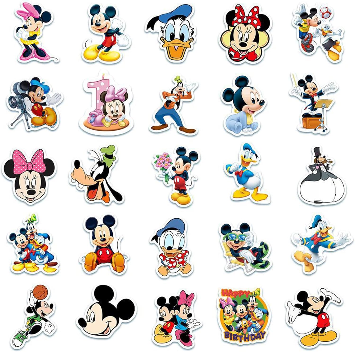 50Pcs Hot Disney Mickey Mouse Stickers for Water Bottle Cup Laptop Guitar Car Motorcycle Bike Skateboard Luggage Box Vinyl Waterproof Graffiti Patches JHSL - Image 7