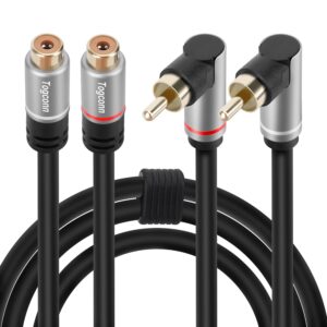 2 RCA Extension Cable 2 Feet, 90 De...