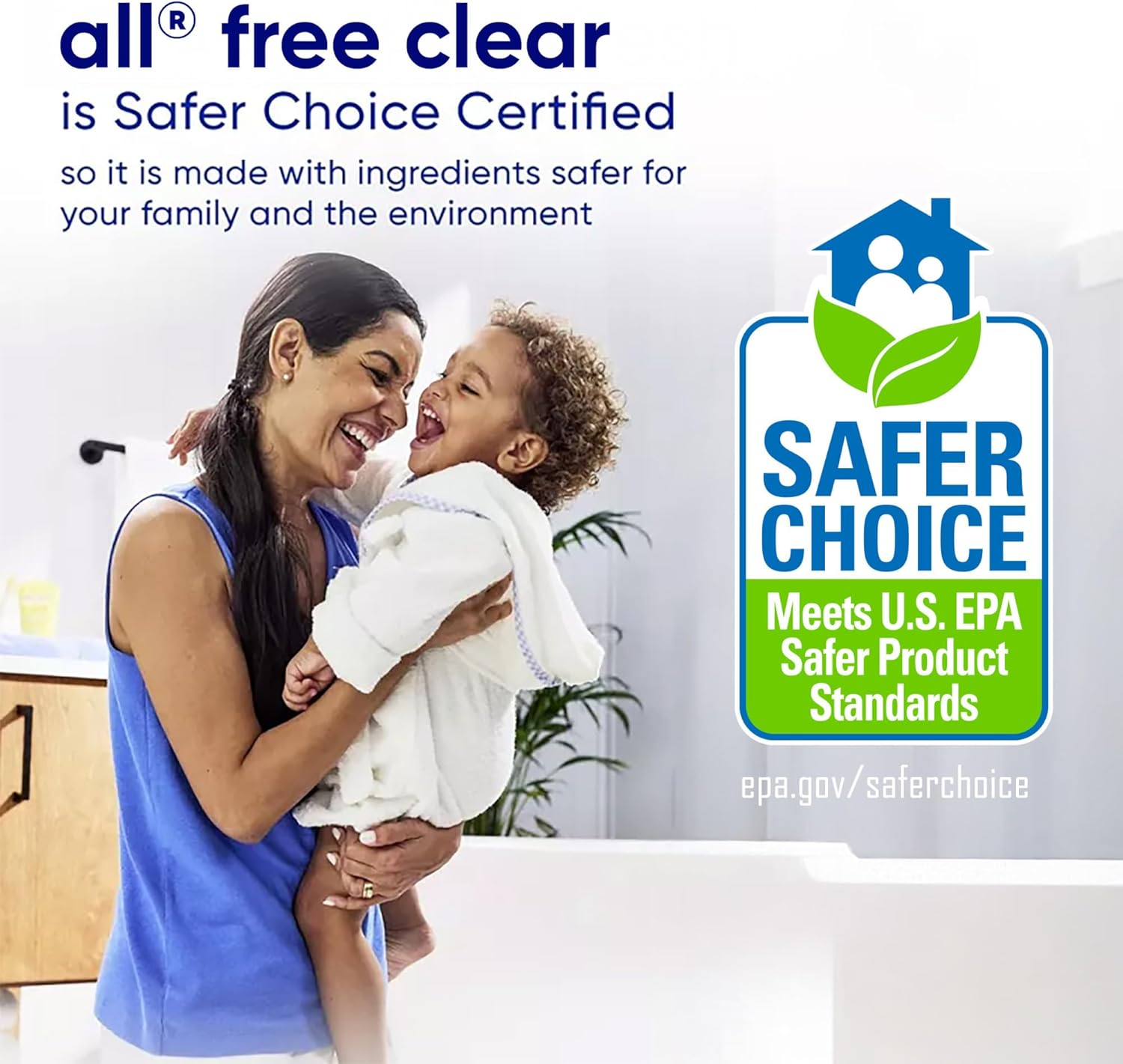 all free clear, Original, Liquid Laundry Detergent for Sensitive Skin, Unscented and Hypoallergenic, Concentrated, 82.5oz, 110 Loads - Image 3