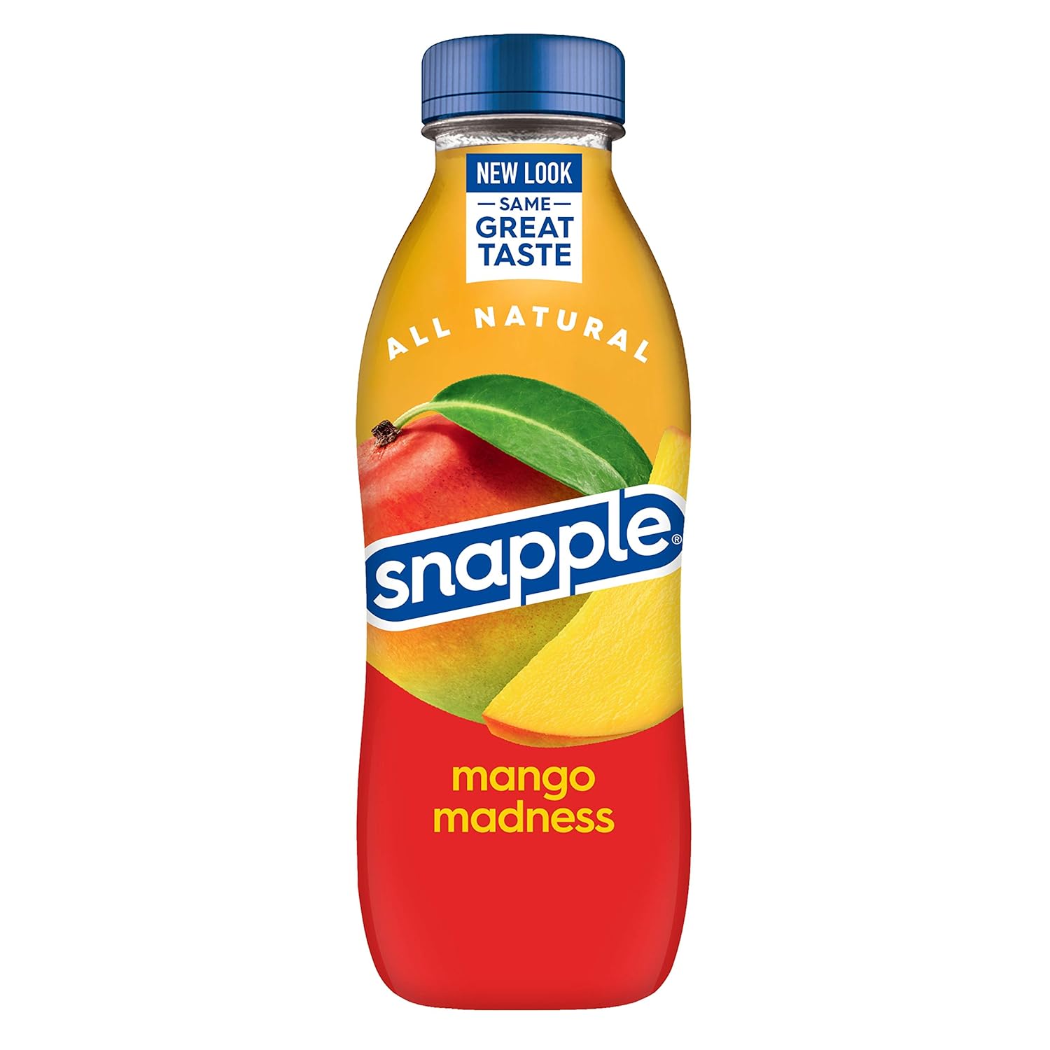 Snapple Mango Madness Flavored Juice Drink, 16 fl oz recycled plastic bottle, Pack of 12 - Image 5