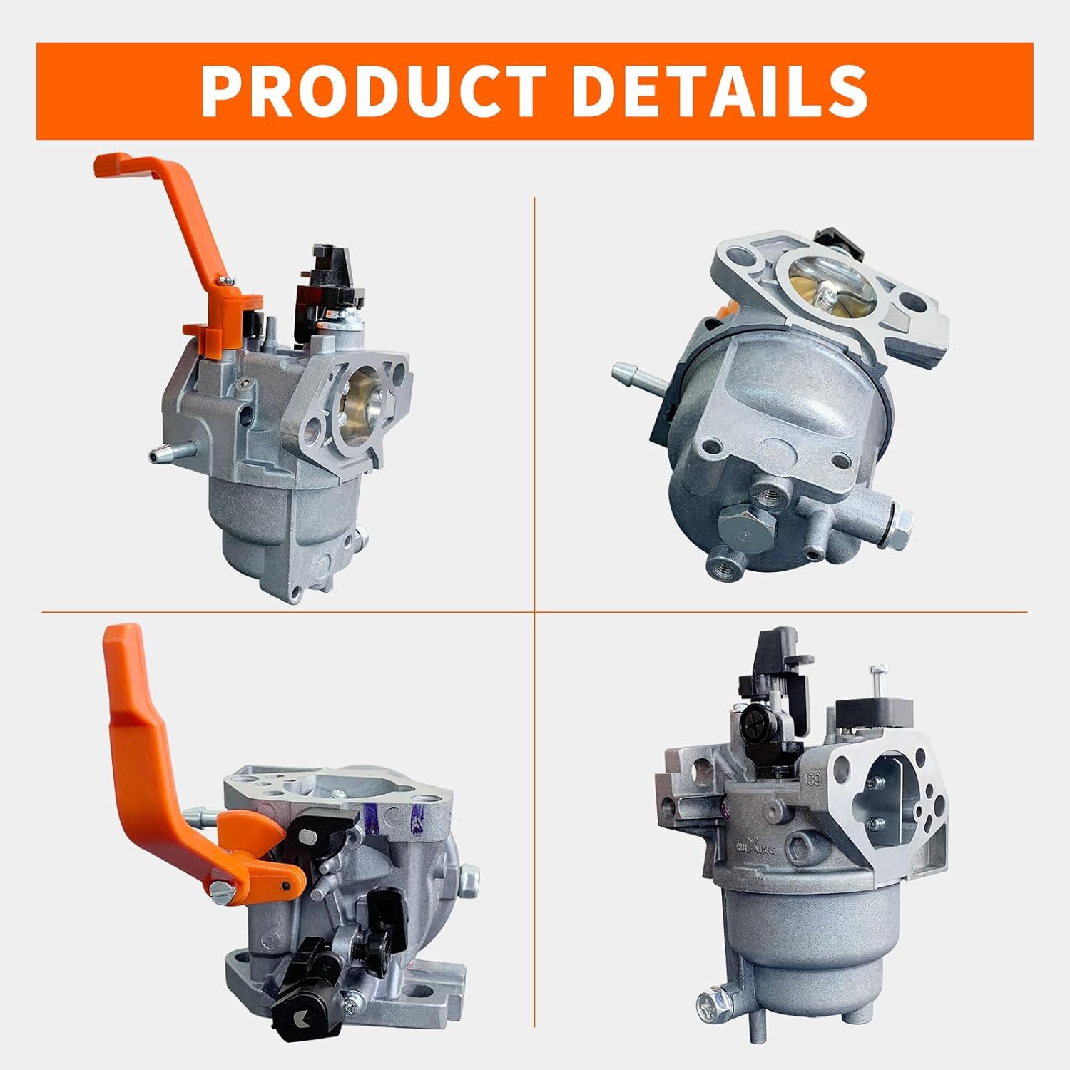 Ruixing OEM 0J58620157 Carburetor for Generac GP5500 GP6500 GP7500E GP5000 GP6000 GP6500E RS5500 GP7500 GP8000 GP8000E 8125W 389cc 420cc Portable Generator 0G8442A111 0G8442A112 0G8442D110 - Image 5