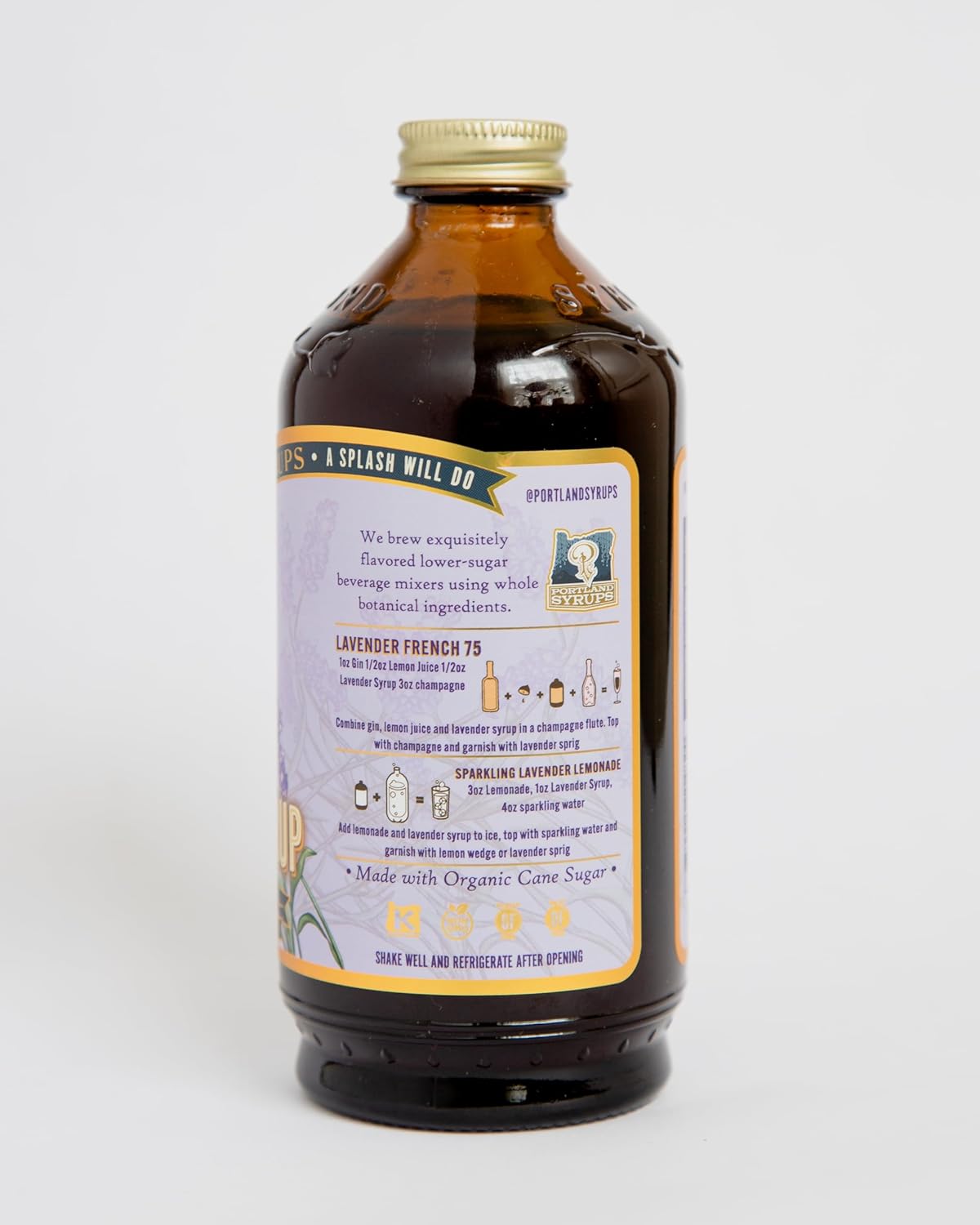 Portland Syrups Lavender Syrup - Premium Beverage Concentrate for Delicious Cocktails, Tea, Soda, Coffee Drinks, Baking, and More - 12 oz with 24 Servings (Pack of 1) - Image 8