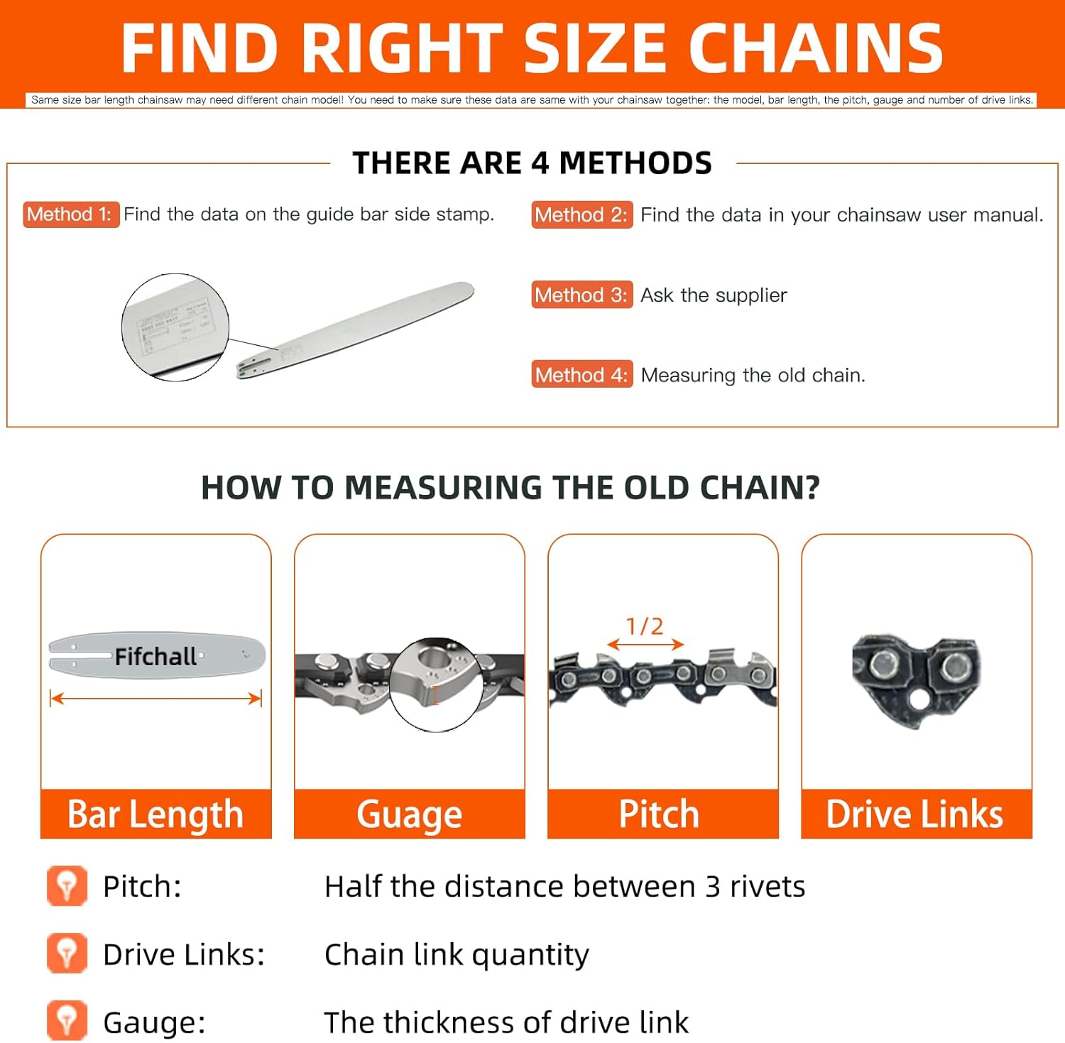 4 Pack Chainsaw Chain for Stihl 18 Inch .325" Pitch .063" Gauge 74 Drive Links 26RS 74, Replacement Chains Fit Stihl MS271 Farm Boss MS311 MS291 MS261 36390050074 Oregon L74, V74 and More - Image 7
