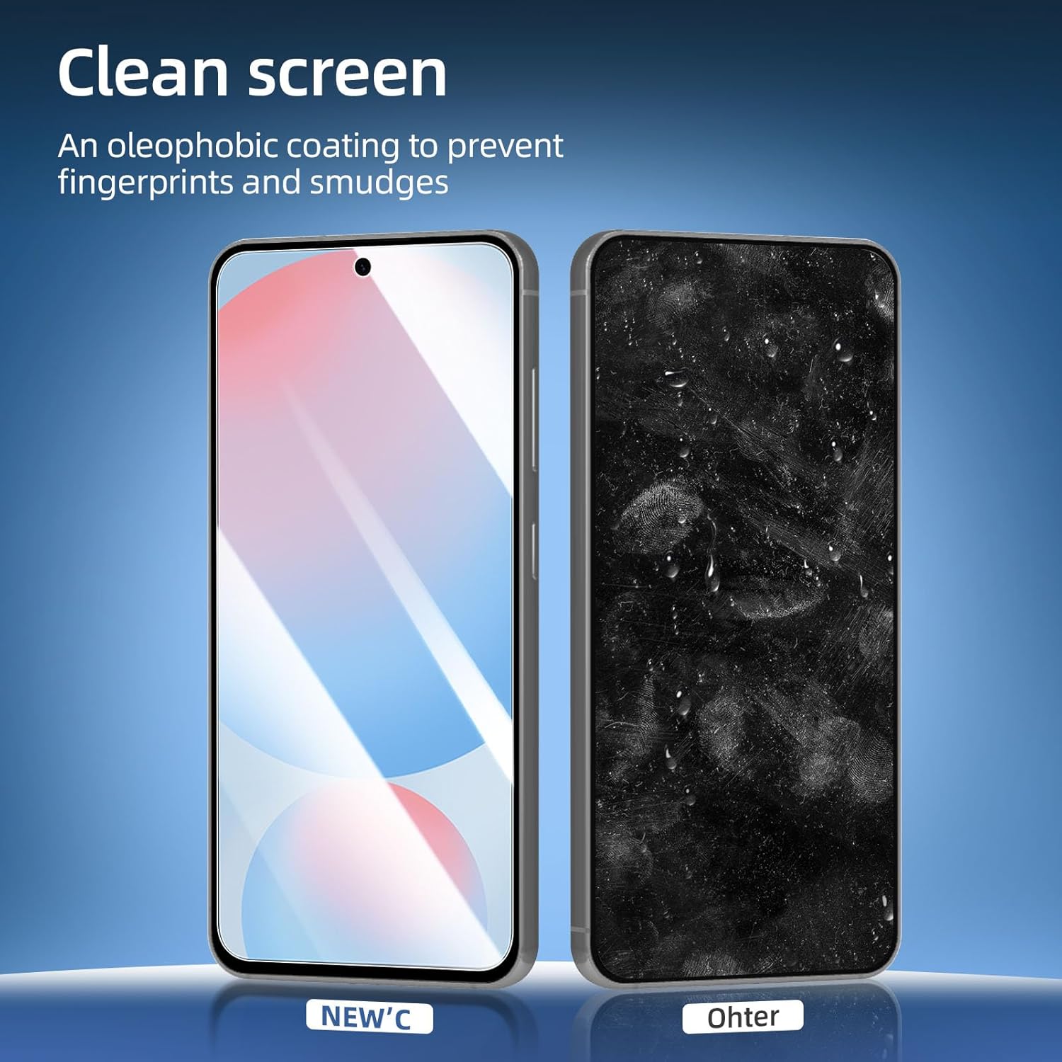 NEW'C 3 Pack Designed for Samsung Galaxy S25 FE Screen Protector,Tempered Glass,Case Friendly Scratch-proof, Bubble Free, Ultra Resistant - Image 8