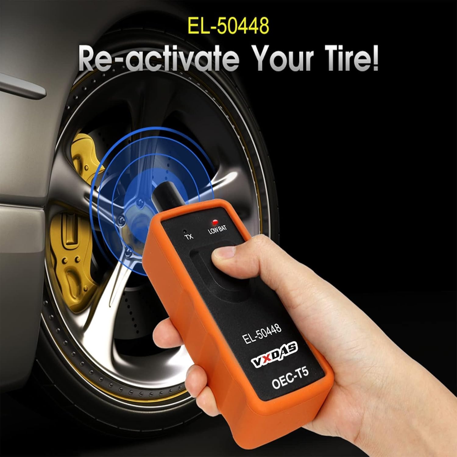 VXDAS TPMS Relearn Tool Only for GM Vehicles (2006-2024 Chevy/Buick/GMC/Opel/Cadillac) Original Sensor with 315/433 MHz, Tire Sensors Pressure Monitor System Reset Tool OEC-T5-2025 Edition - Image 7
