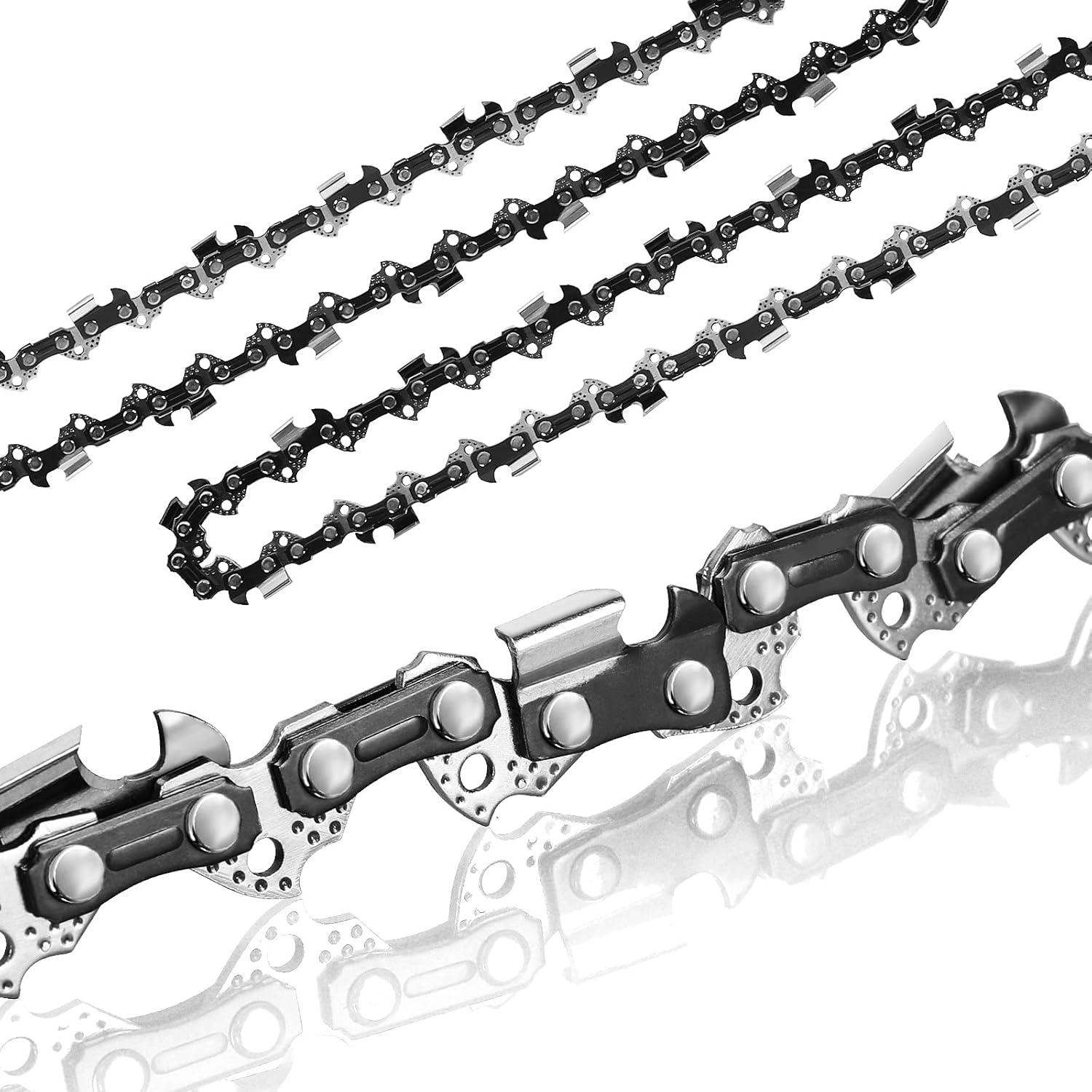 2 Pack 16 Inch Chainsaw Chains 3/8 LP .050" 56 Drive Links Fits Craftsman/Sears, Echo, McCulloch, Poulan, Homelite, Ryobi - Image 2