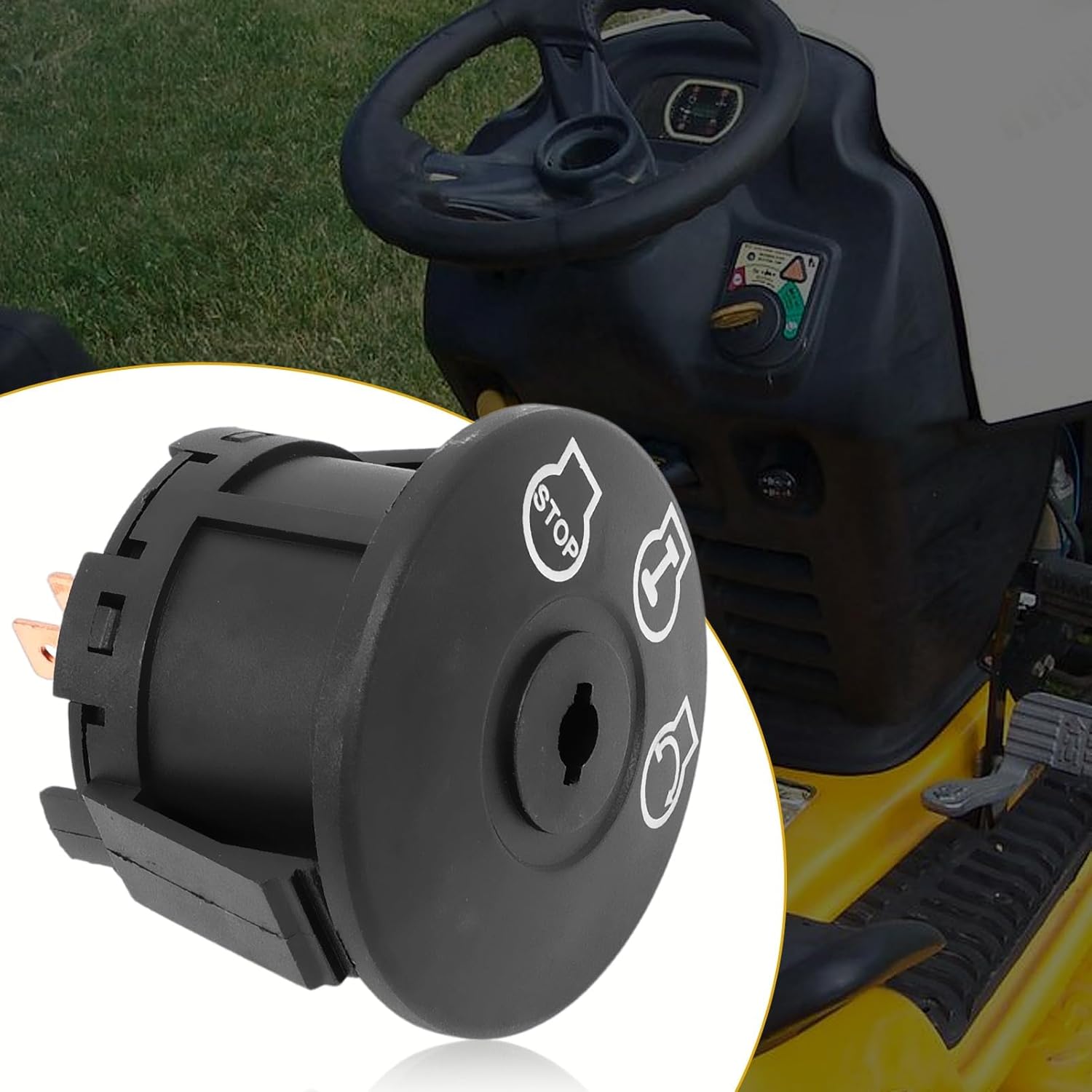 Lawn Mower Ignition Switchwith Key 5 terminals 3 Position Fits Cub MTD Craftsman Cadet Ariens Troy-Bilt Bad Boy Zero Turn Lawn Tractor John Deere Replace#925-04659 725-04659 725-04228 from NFSpeeding - Image 7