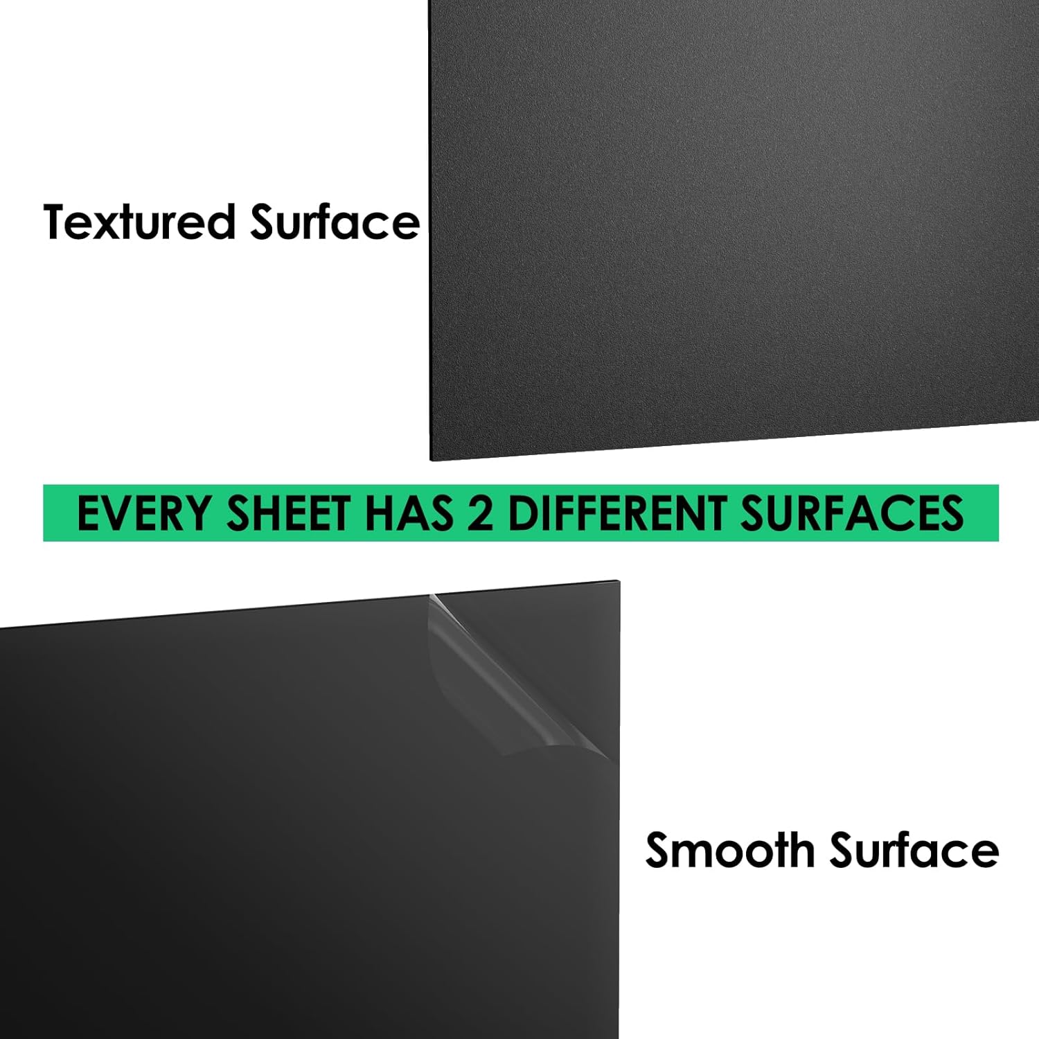 ABS Plastic Sheet 1/8 Inch Thick (3mm) - 12" x 8", Black Waterproof Rigid Thermoplastic Board for Signs, Crafts, DIY Projects (Pack of 1) - Image 2