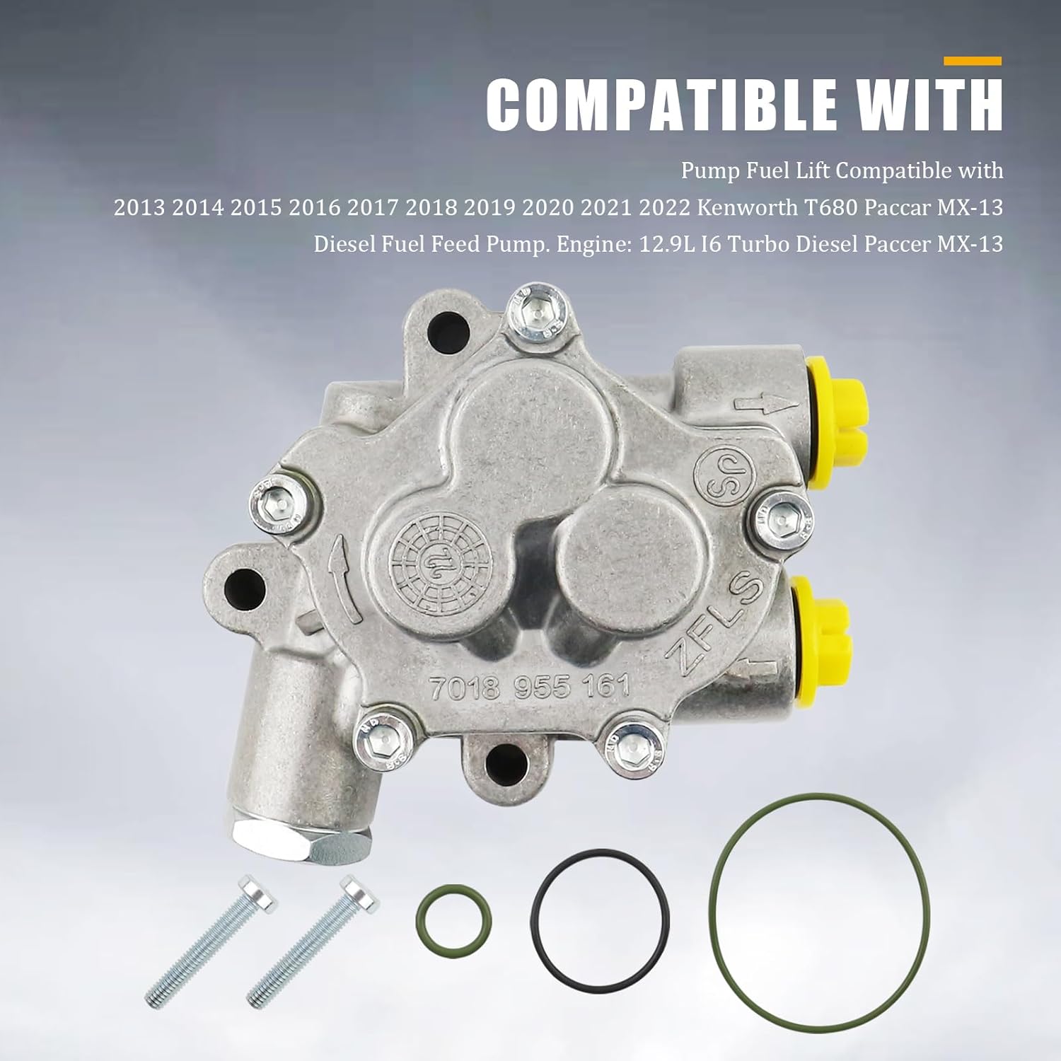 Pump Fuel Lift Fuel Feed Pump Compatible with DAF MX11 MX13 CF XF Truck Replace 1939435 - Image 2