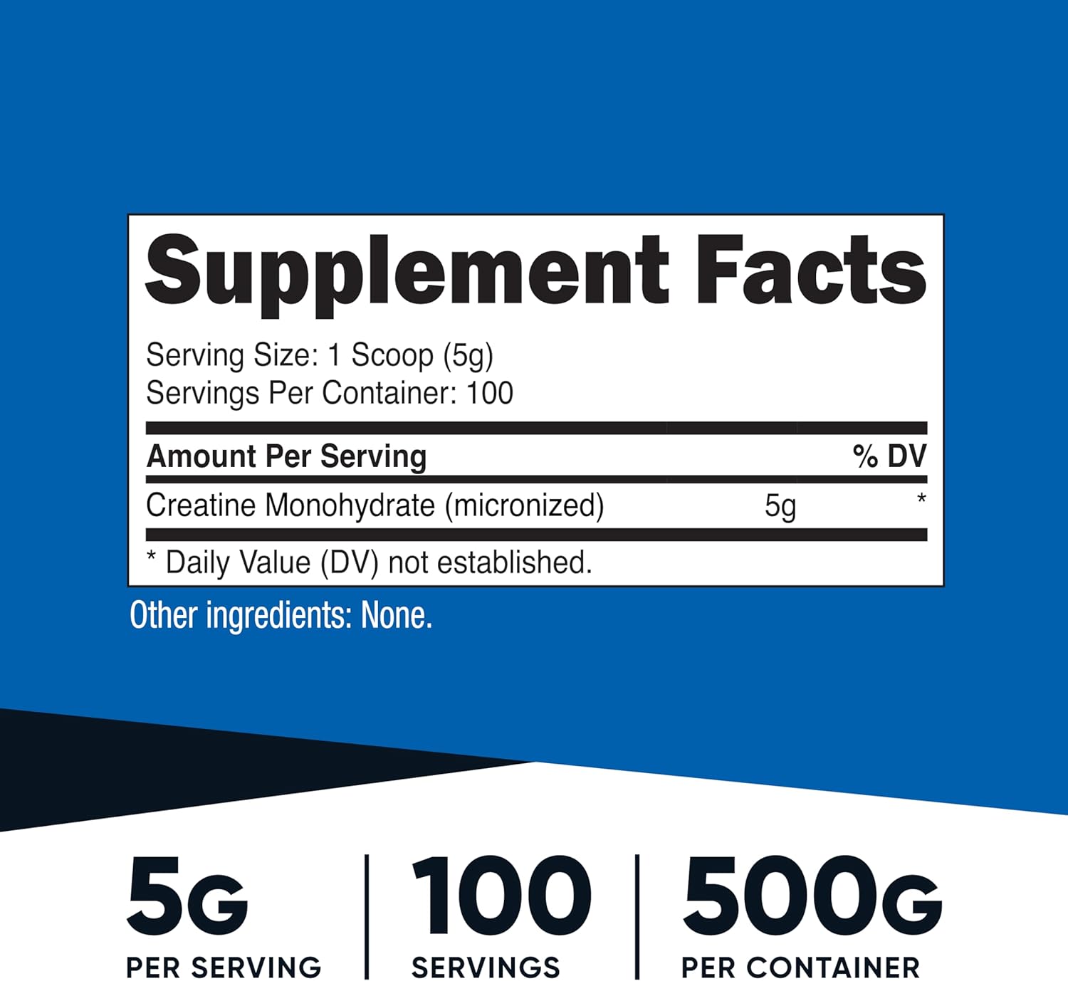 Nutricost Creatine Monohydrate Micronized Powder 500G, 5000mg Per Serv (5g) - 100 Servings, 17.9 Oz - Image 2