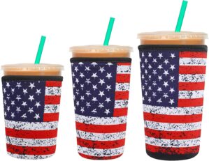 3 Pack Reusable Sleeve for Iced Cof...