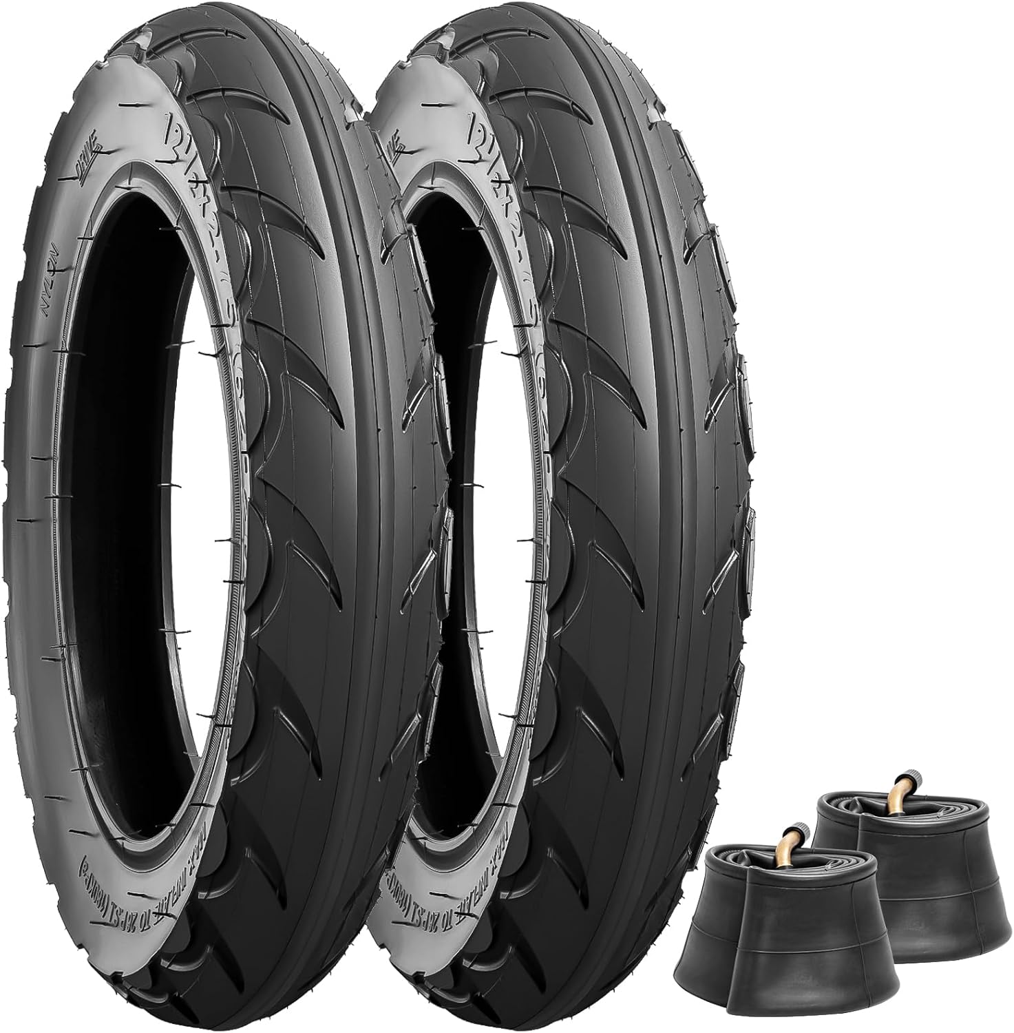 12.5x2.75 Replacement Tire and Inner Tube, 12 1/2 x 2.75 Dirt Bike Tire Tube for Razor MX350 MX400 Dirt Rocket, X-Treme X-560, Compatible with 12 1/2x2 3/4 Electric Scooters Tire Tube(2Sets)