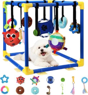 Puppy Play Gym with 12 Toys, Remova...