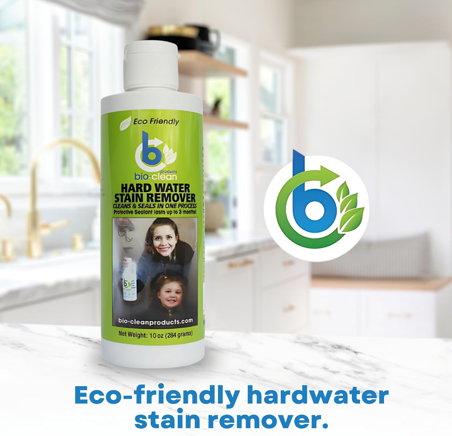 Bio-Clean Products Hard Water Stain Remover, 10 Fl Oz (Pack of 1), Green, 10 Ounce - Image 2