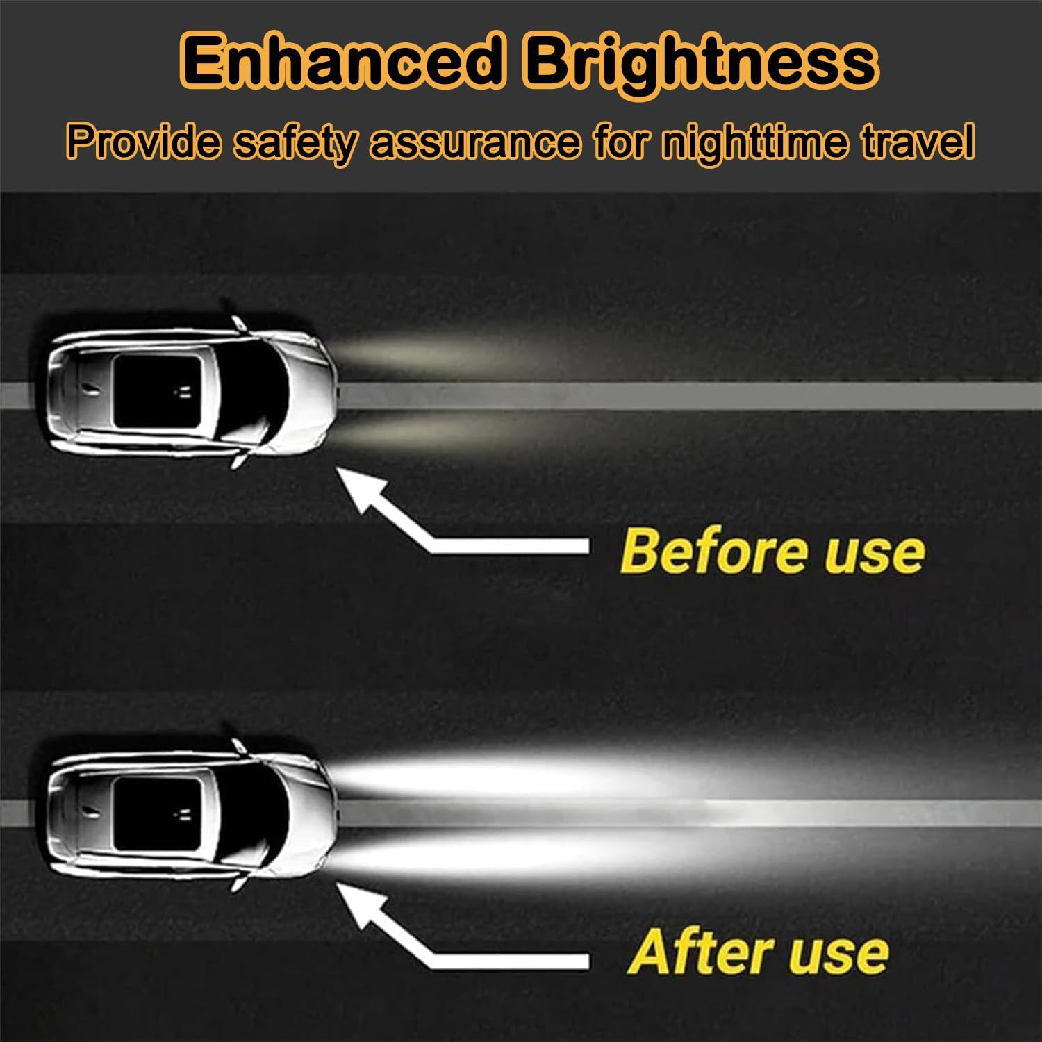 Headlight Restoration Kit – Headlight Lens Cleaner to Remove Yellowing, Haze & Oxidation, Restore Headlight Clarity, Improve Night Visibility, Long-Lasting Protection-180ml - Image 6