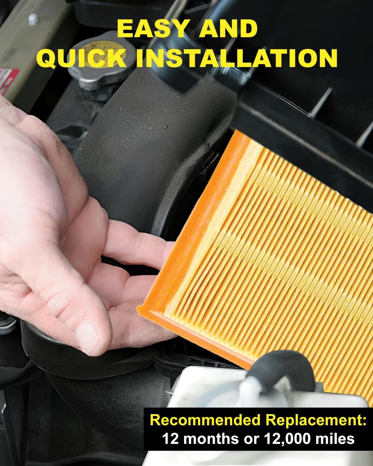 CARORY AF677 Engine Air Filter for Toyota RAV4 Gas (2013–2018), Camry Hybrid (2012–2017), Avalon Hybrid; Lexus ES300h, LS460, LS600h, HS250h, OE# 17801-0V020, CA10677 - Image 8