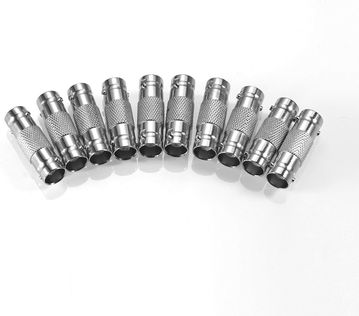 10 Pack BNC Female to BNC Female CCTV Security Camera Adapter Coupler Straight Extender Connector - Image 2