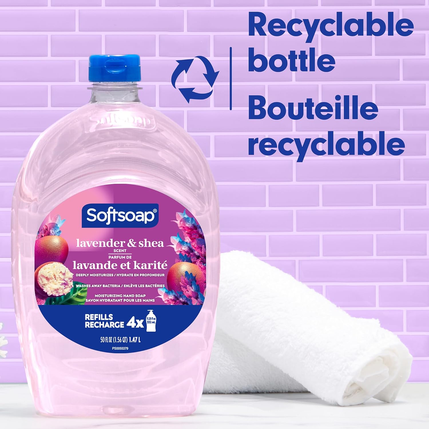 Softsoap Deeply Moisturizing Liquid Hand Soap Refill, Lavender & Shea Butter - 50 Fl. Oz - Image 6