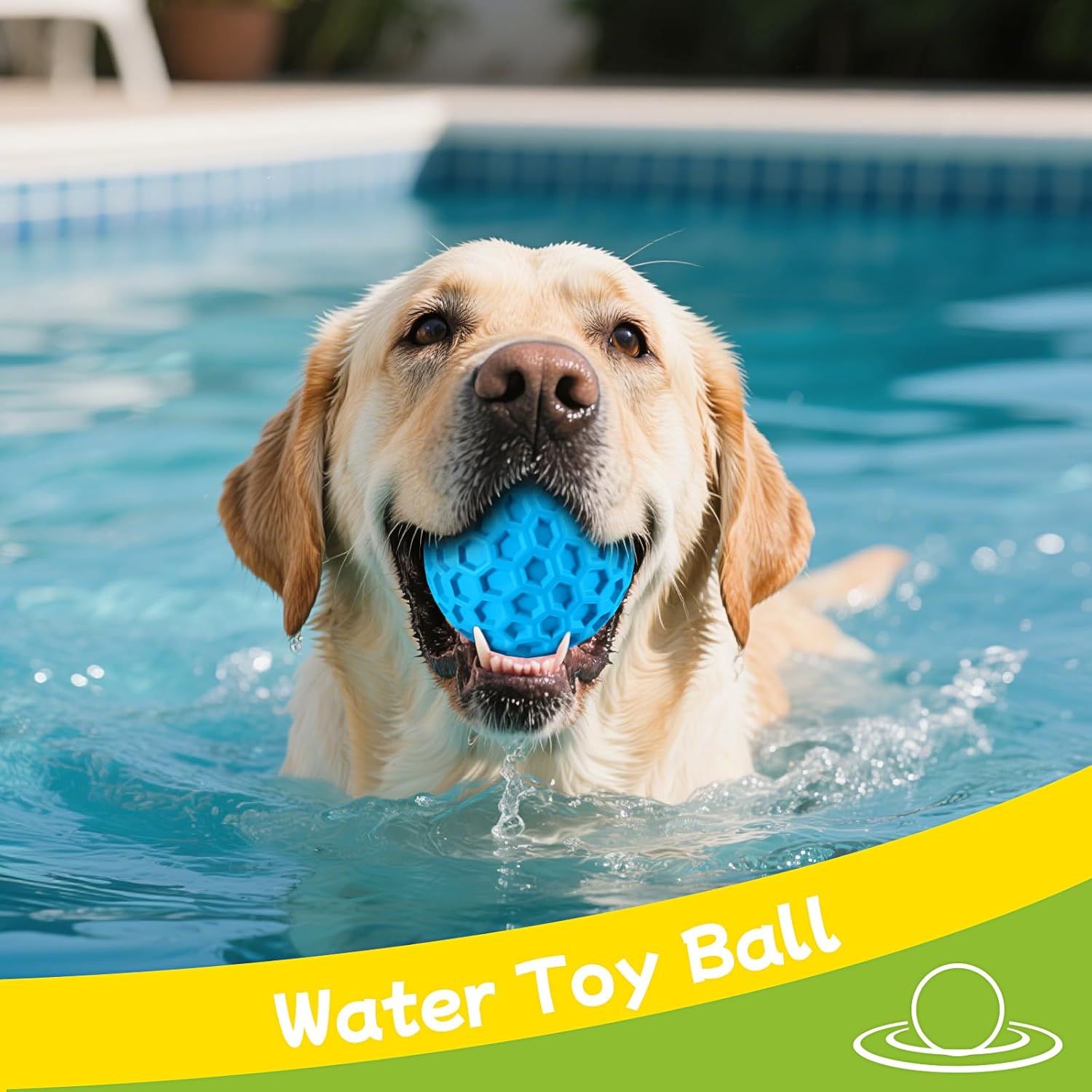 havit Indestructible Squeaky Dog Balls for Aggressive Chewers, Interactive Dog Toys to Keep Them Busy, Rubber Dog Chew Toy for Large Medium Breeds, Outdoor Waterproof (3 Colors) - Image 5