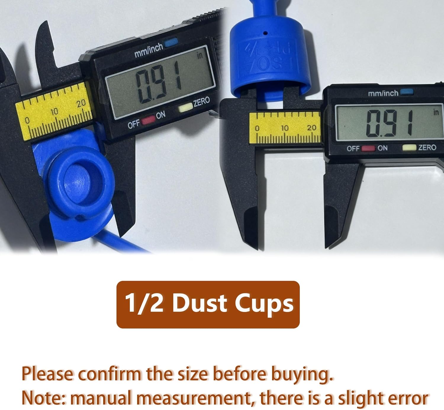 8 Pcs Hydraulic Dust Caps & Plugs Set, Quick Coupler Cover, Hydraulic Quick Disconnects Port Plug Fittings, Compatible with 1/2" Flat Face Couplings for Skid Steer Loaders and Tractor - Image 2