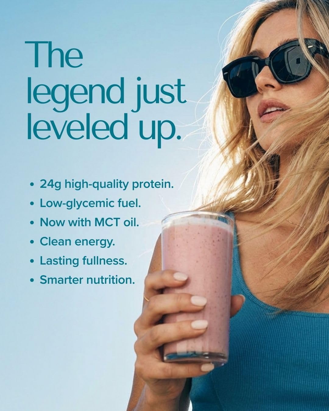 IsaLean Protein Shake - Complete Nutrition for Maintaining Healthy Weight & Lean Muscle Growth Enhanced with MCT Oil - 24 Vitamins & Minerals - 27.7 oz - 14 Meal Canister - Creamy Strawberry - Image 8