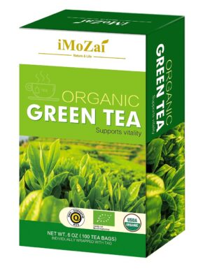 Imozai Organic Green Tea Bags 100 C...