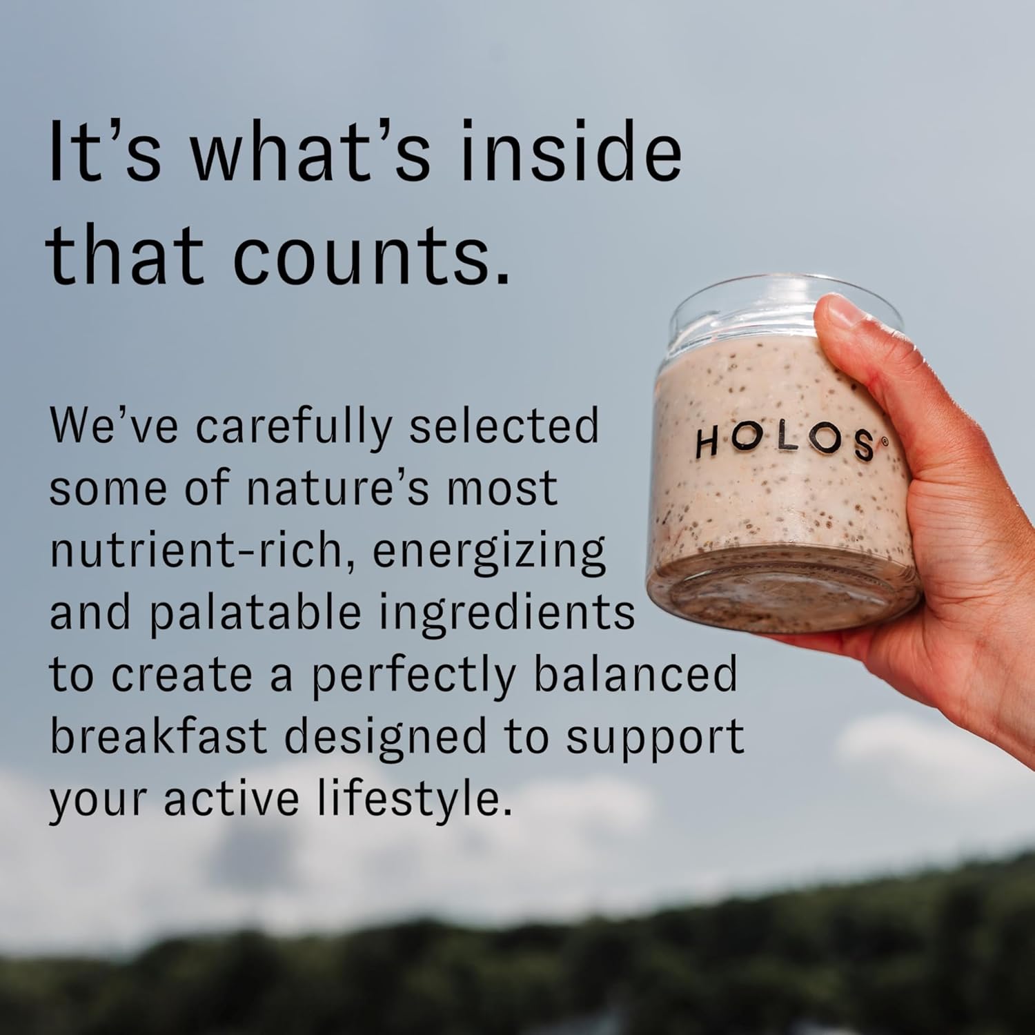 HOLOS Protein Overnight Oats - 12 Pack Variety Flavors with Jar - 20g Plant Proteins, Organic Gluten Free Cereal with High Fiber, Probiotics, Vitamins, Minerals - Image 4