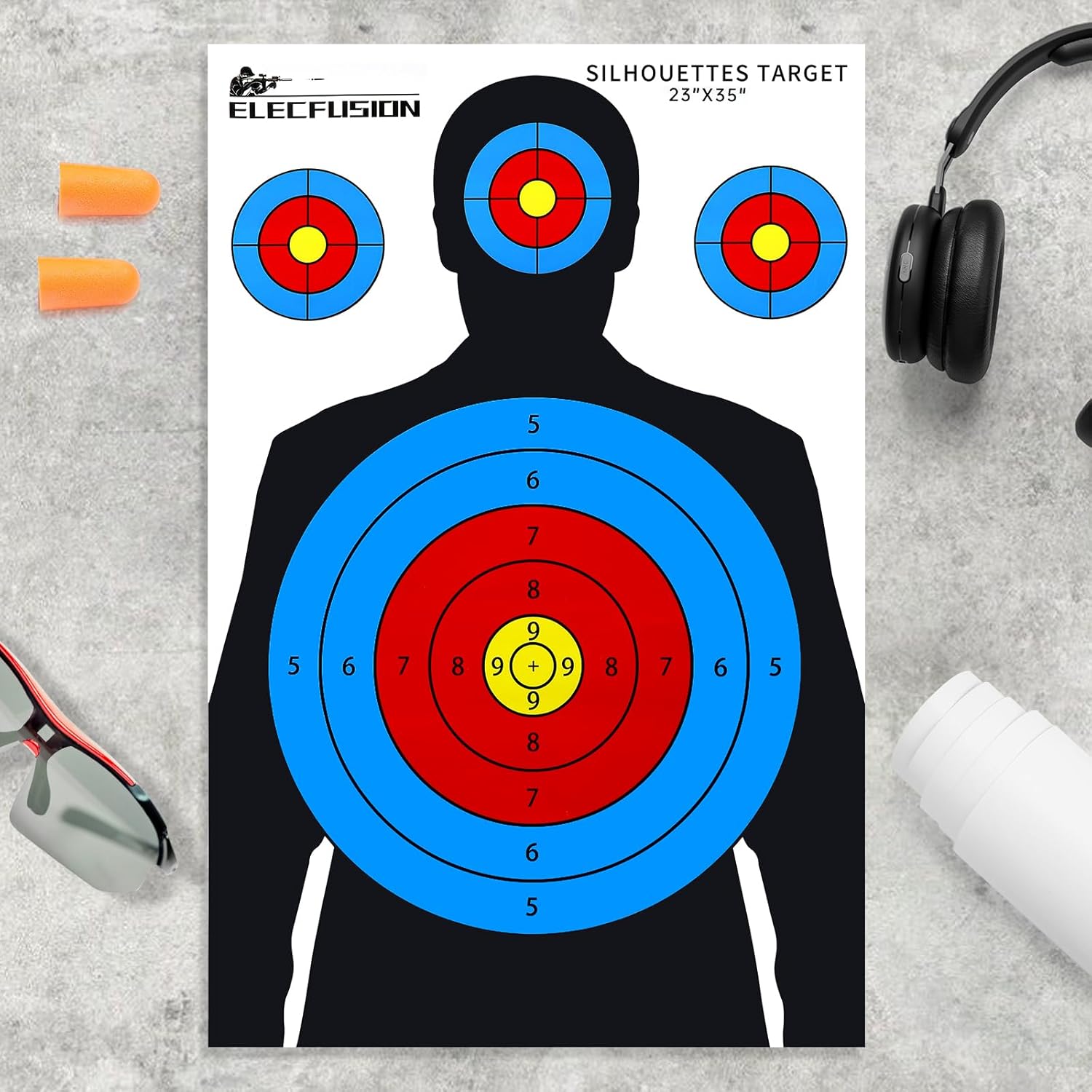 Silhouette Shooting Targets, 23X35 inch Paper Targets for Shooting Range, Suitable for Indoor/Outdoor Range Use with Handguns, BB Guns, Rifles, Pistols, Airsoft Guns - Image 6