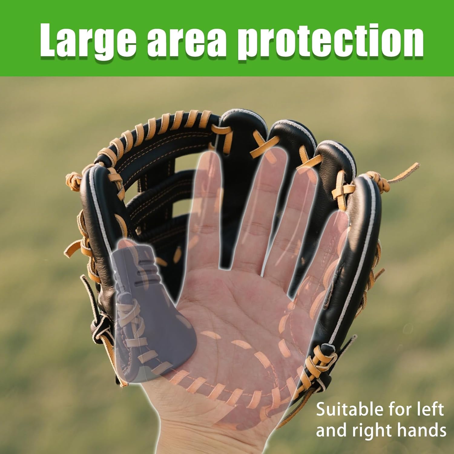 Catchers Thumb Guard for Youth & Children, Silicone Baseball Batting Softball Thumb Protector Protective Shield Catcher Training Gear Left/Right Hand Compatible Hand Injury Prevention(Medium) - Image 5