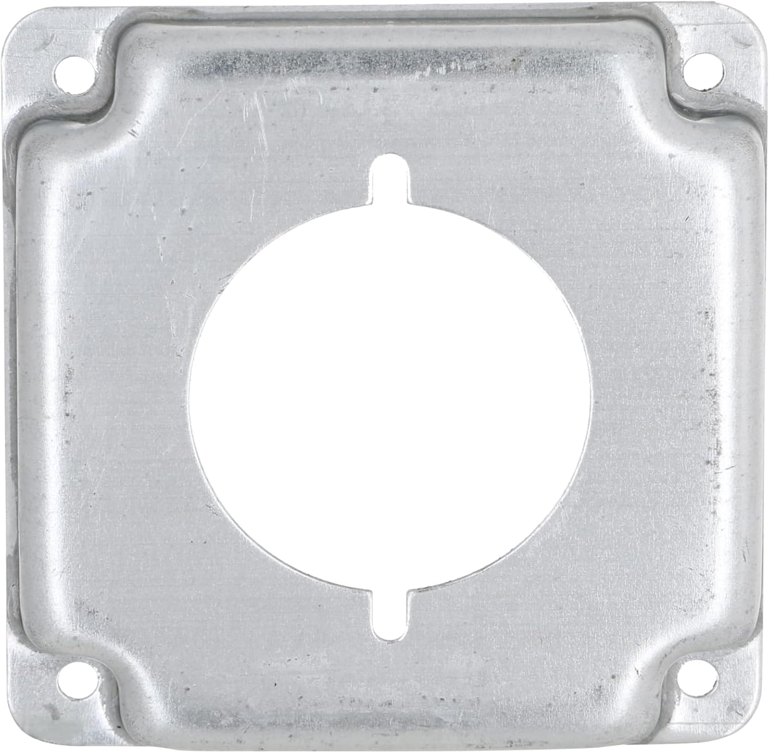 RACO 810C 30-50A Receptacle 2.141-Inch Diameter 4-Inch Square Exposed Work Cover, Gray - Image 2
