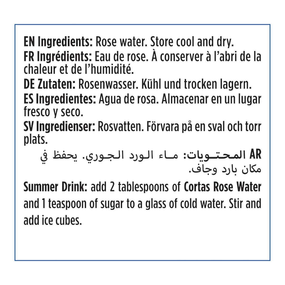 Cortas Premium Rose Water 10 oz - Pack 2 - Image 6