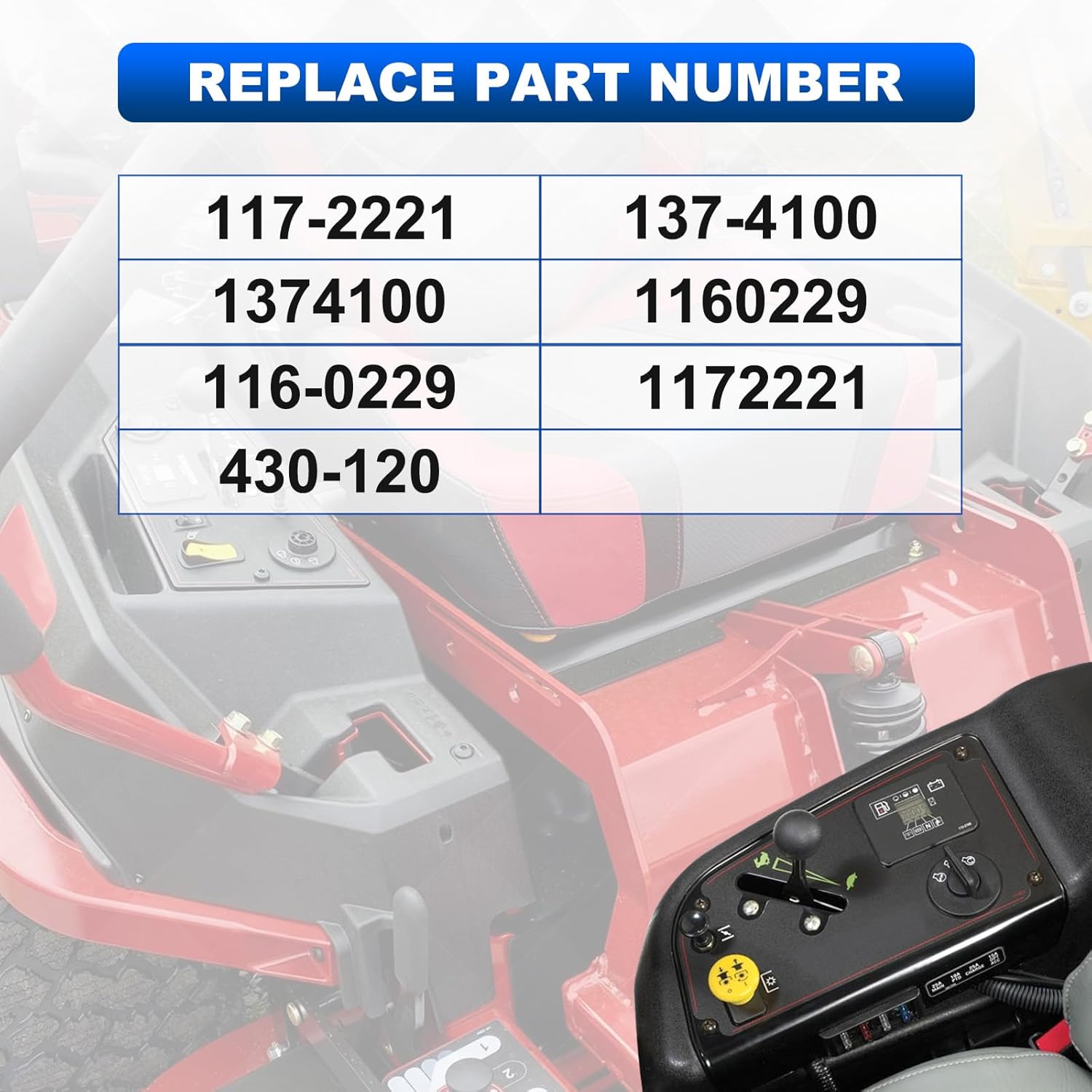 Ignition Starter Switch with 2 Keys Compatible with Exmark Lazer Z Quest Next Lazer Z Toro Most Z Master TimeCutter SS & ZS Series Titan Zero-Turn Mowers Replace#117-2221 137-4100 116-0229 430-120 - Image 6