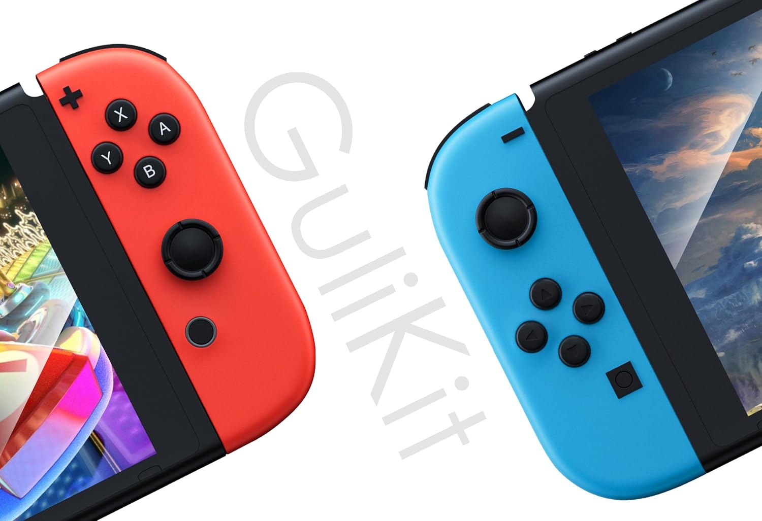 GuliKit Switch Joysticks Replacement, Updated Anti-Drift TMR Electromagnetic Joystick For Switch LCD/OLED Joy Con & Switch Lite, Analog Thumbstick Upgrade Kit With Multiple Color Stick Caps - Image 9