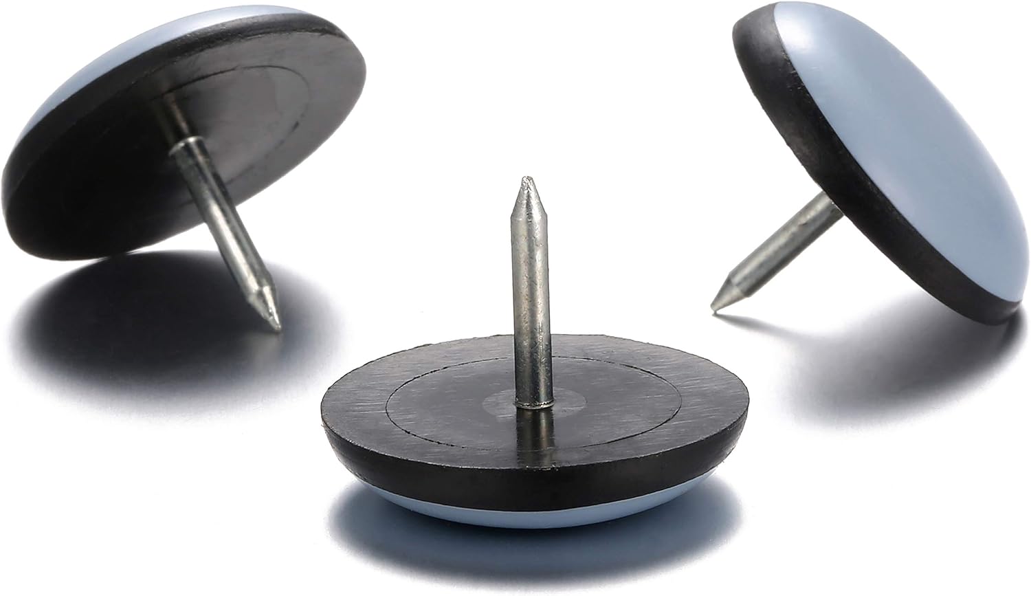 1" Nail on Furniture Sliders (24 Pack) - Furnigear Heavy Duty PTFE (Teflon) Chair Sliders Glides Wooden Furniture Movers Move Your Furniture Easily & Safety - Best Chair Leg Floor Protectors - Image 8