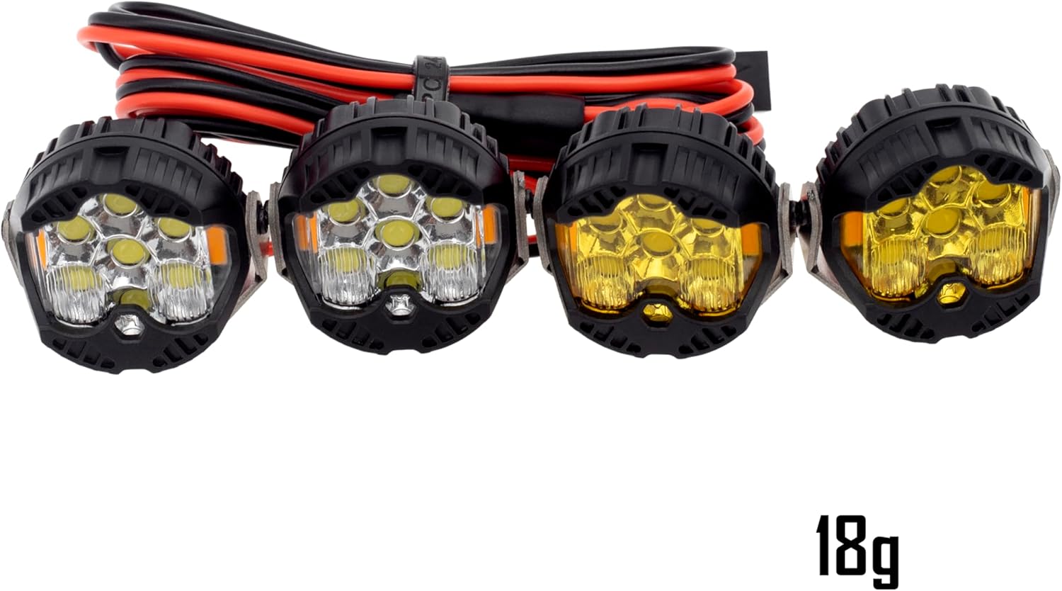 MEUS RACING RC Car LED Lights Kit - 1/10 & 1/8 Scale RC Crawler Accessories for Axial SCX10, Wraith, Traxxas TRX4 & TRX6, Redcat Gen8 Upgrades - Image 6
