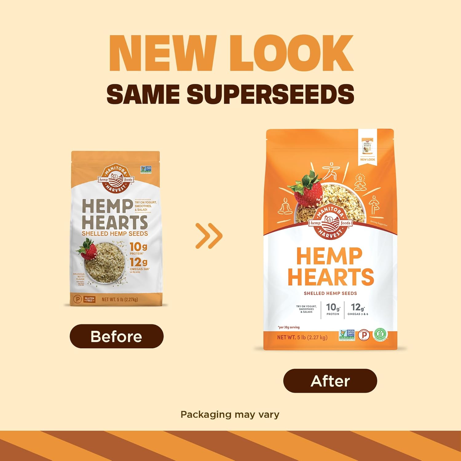 Manitoba Harvest Hemp Hearts, Shelled Hemp Seeds - 5lbs - 10g Plant Protein & 12g Omega 3 & 6 per 30g serving - Easy to Digest with 9 Amino Acids - Gluten Free, Non-GMO Project Verified - Image 3