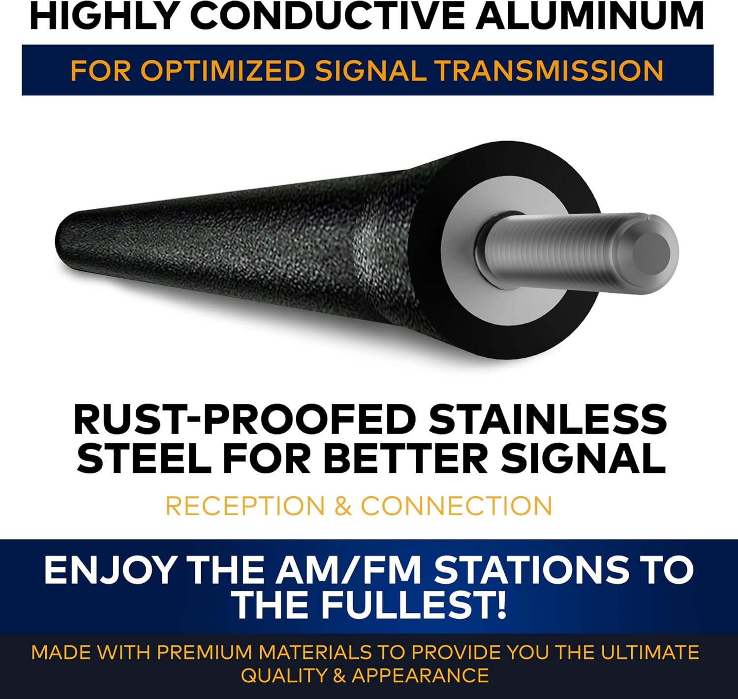 Antenna Mast for Dodge RAM (2009-2026) - Black 6.5 Inch Highly Durable Premium Truck Antenna Mast - Car Wash-Proof HD Radio Antenna Replacement for FM AM - Accessories for Dodge RAM for Men & Women - Image 2