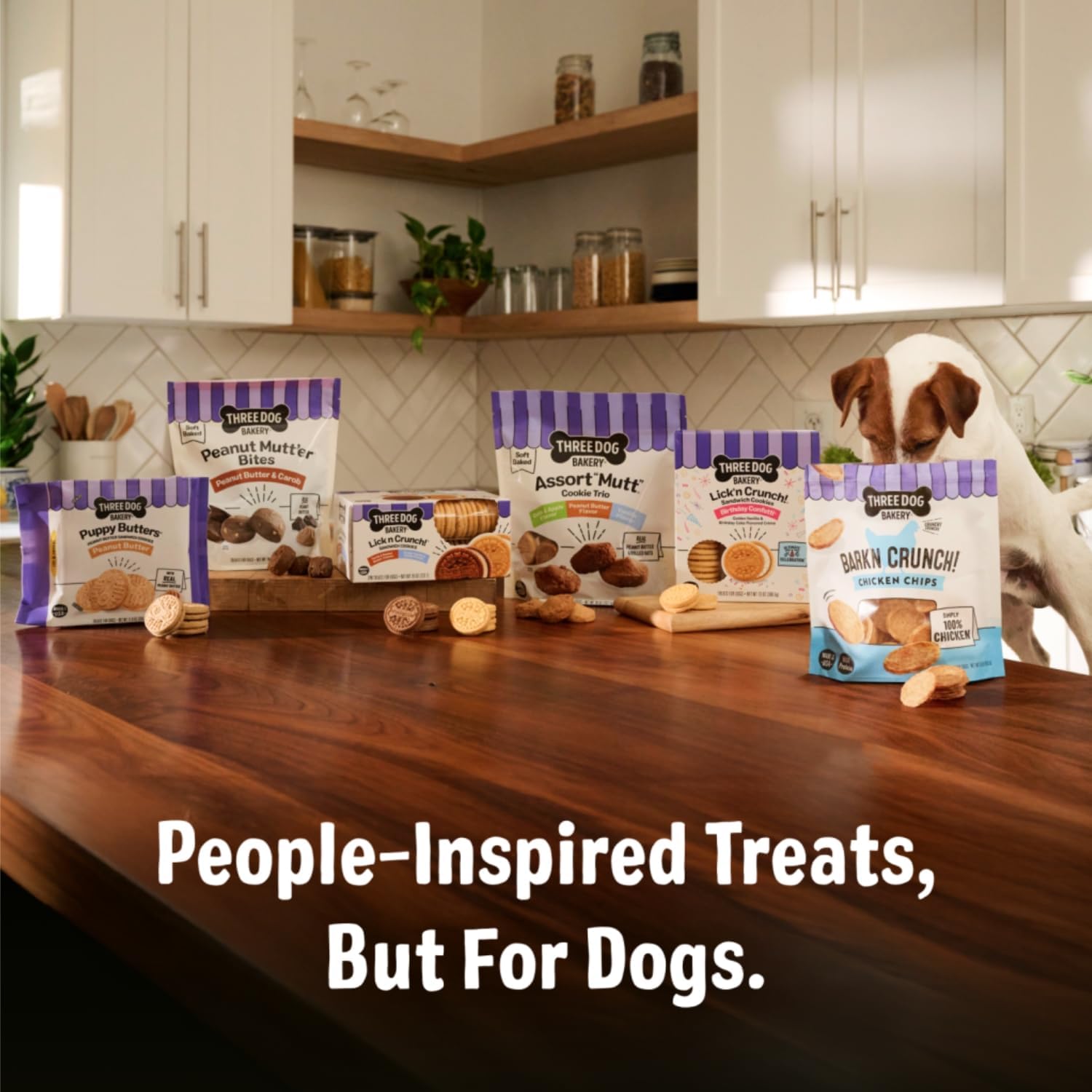 Three Dog Bakery Mini Carob Chip Cookies for Dogs, Crunchy Dog Treats with Real Ingredients, 8 oz - Image 7