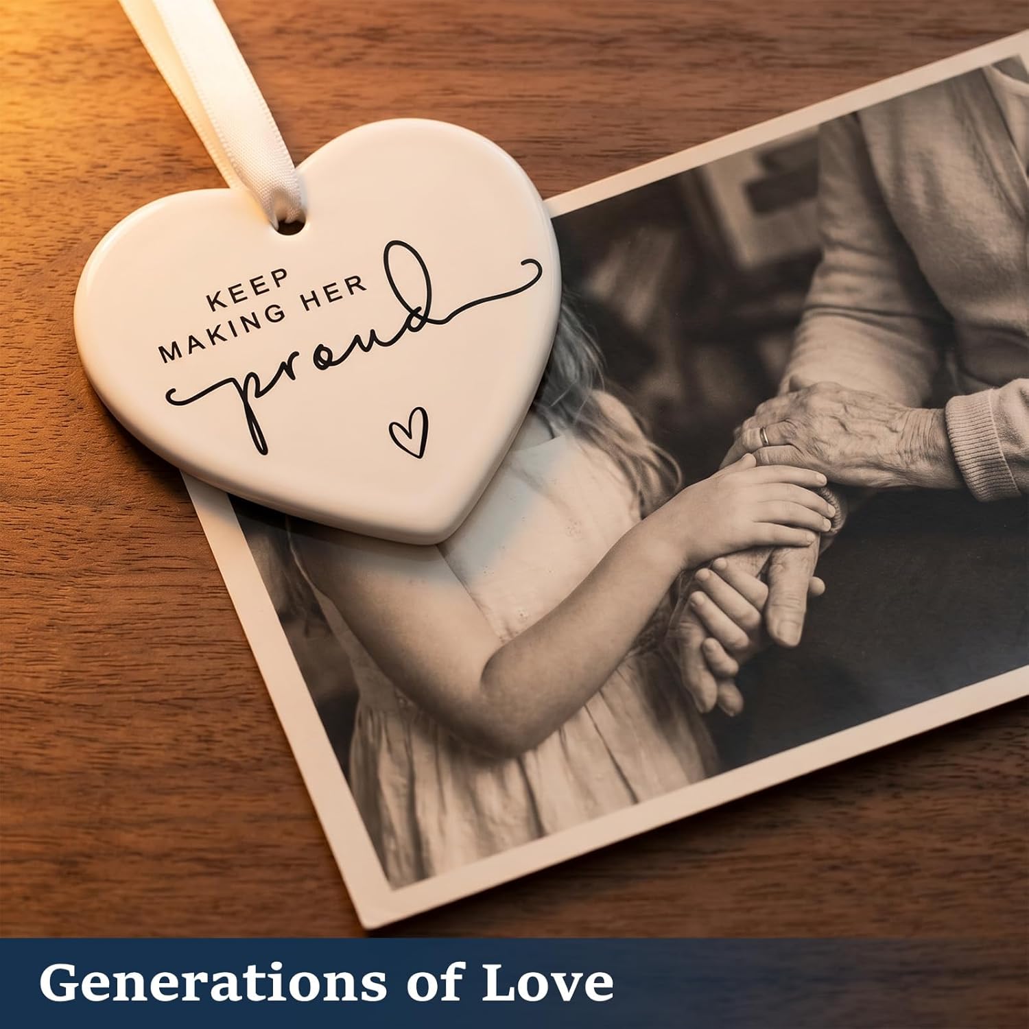 Keep Making Her Proud Bereavement Keepsake, Loss of Loved One Memorial Gift, Anniversary of Passing Thinking of You Gift, Loss of Mom Grandmother Remembrance Gift, Sympathy Gift for Grief Support - Image 7