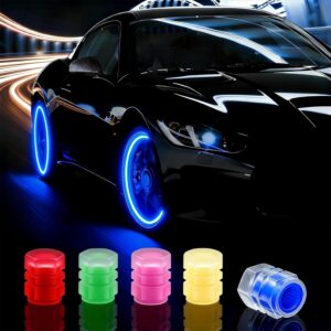 20 Pcs Glow in The Dark Tire Valve ...