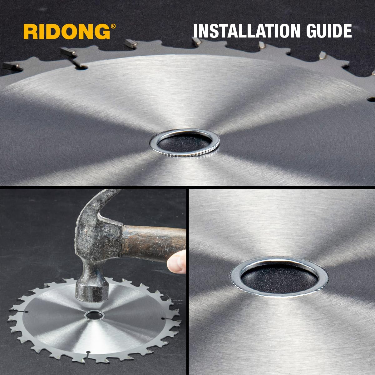 Saw Blade Bushing Set Adapter Ring, Reduction Ring Combo - 30mm-5/8'', 20mm-5/8'', 7/8''-5/8'', 20mm-1/2'', 1''-5/8'', 20mm-10mm, 3/8''-1/2'' - Pack of 16 - Image 4
