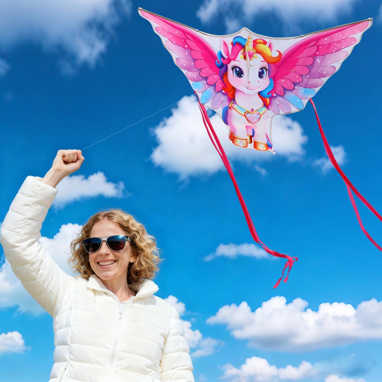 Butterfly Kites for Kids & Adults, Easy to Fly Design with Long Tail for Stability, for Kids Ages 4-8 & Beginners, Beach & Park Use | Family Outdoor Fun - Image 7