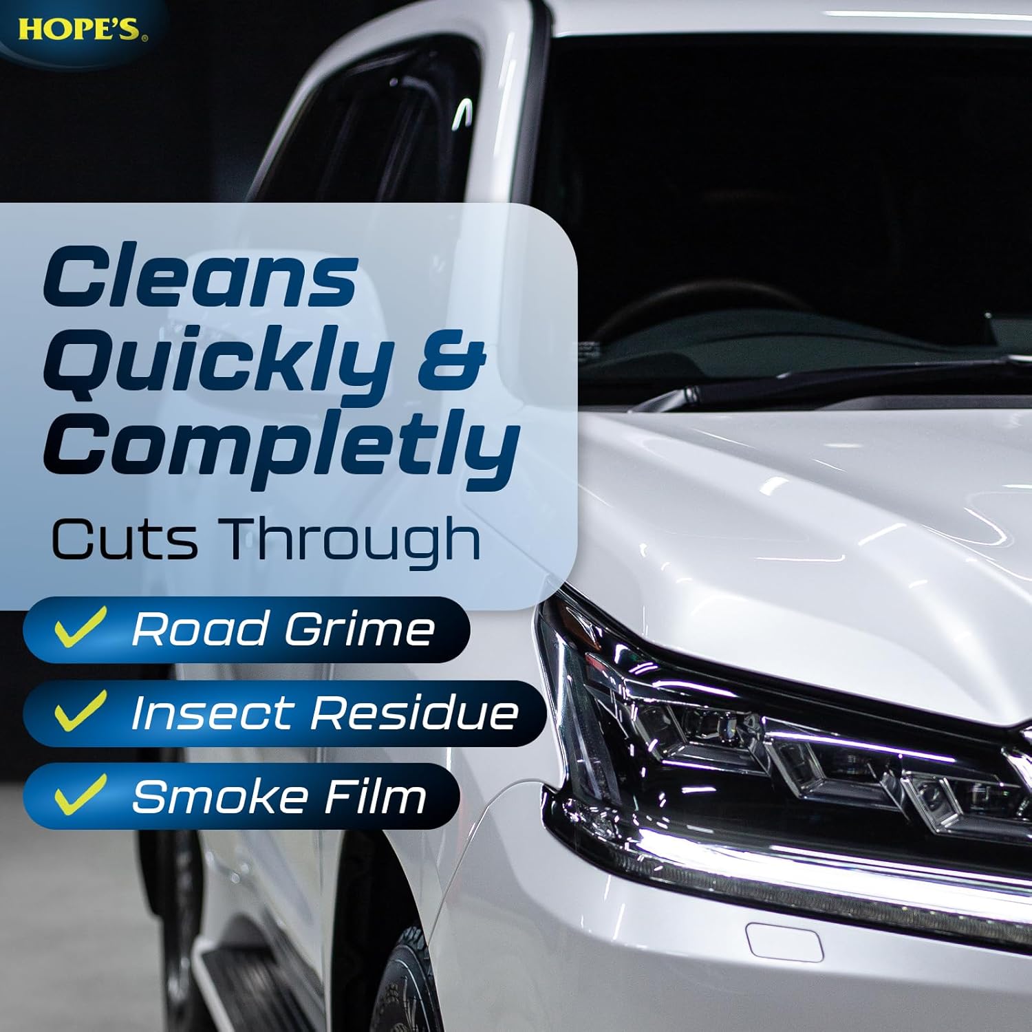 HOPE'S Perfect Glass Automotive Glass Cleaner - Streak-Free, Tint Safe Car Cleaner for Glass, Acrylic, Windows, Mirrors, Windshield - No-Residue - Removes Smudges, Road Grime - 23 Fl Oz, Pack of 1 - Image 7