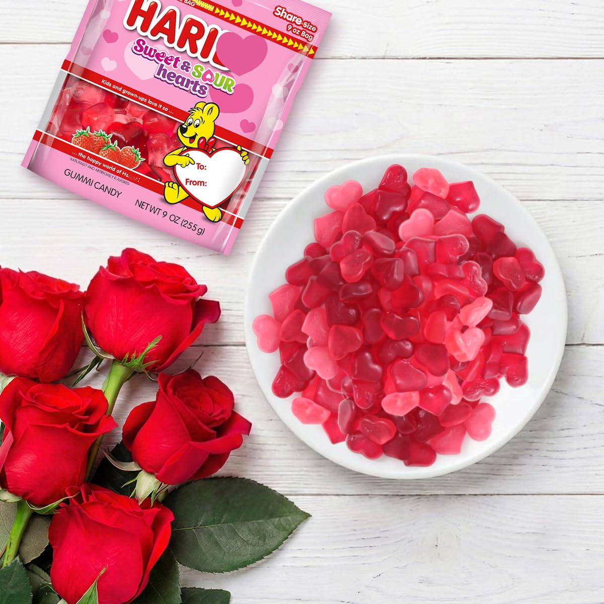 Mothers Day Sweet and Sour Gummy Hearts, 9 oz Pack of Heart gummies, Perfect Strawberry Flavored Candy for Classroom Treats, School Exchanges and Candy Buffets, Ideal for Sharing with Family and Friends - Image 8