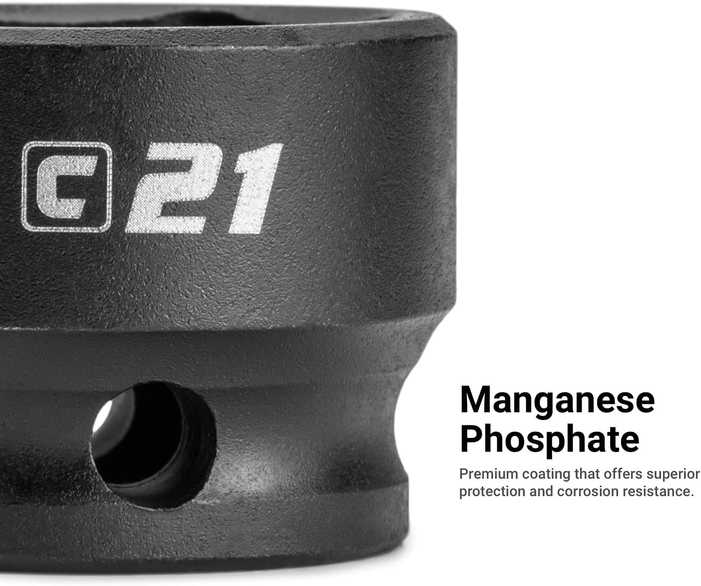 Capri Tools 32 mm Stubby Impact Socket, 1/2 in. Drive, 6-Point, Metric - Image 6