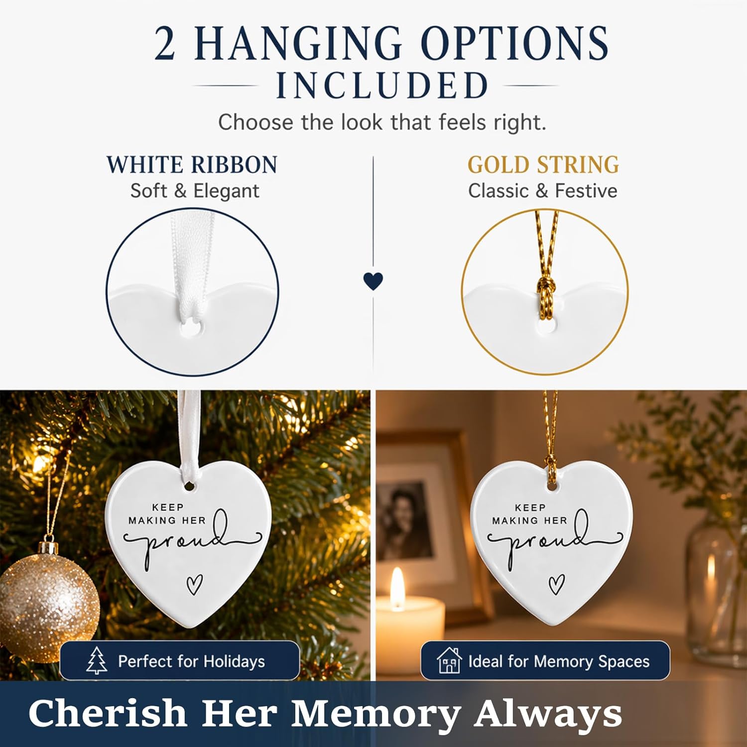 Keep Making Her Proud Bereavement Keepsake, Loss of Loved One Memorial Gift, Anniversary of Passing Thinking of You Gift, Loss of Mom Grandmother Remembrance Gift, Sympathy Gift for Grief Support - Image 3